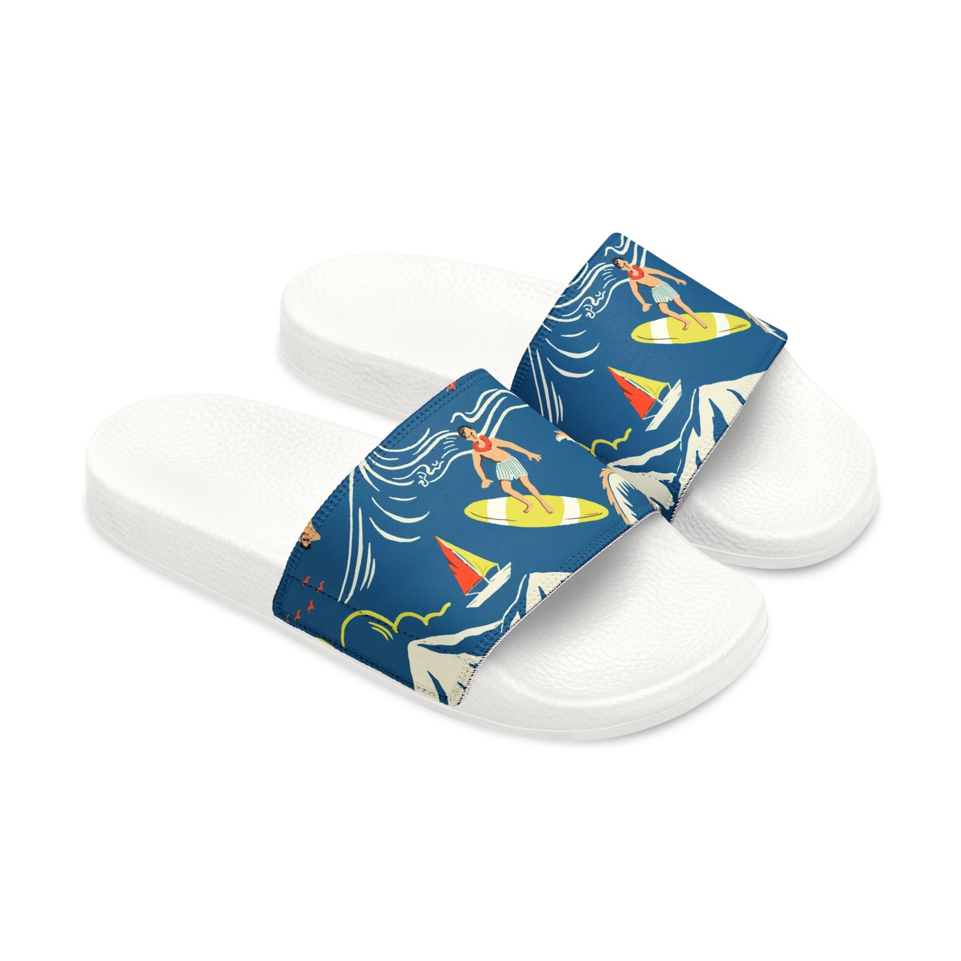 "Surfin', Sailin', and Tsunami" Men's Beach Sandals - Island Vibes For Life