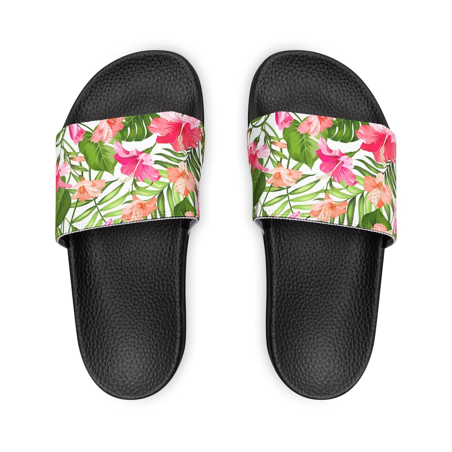 "Blooming Hibiscus" Men's Beach Sandals - Island Vibes For Life