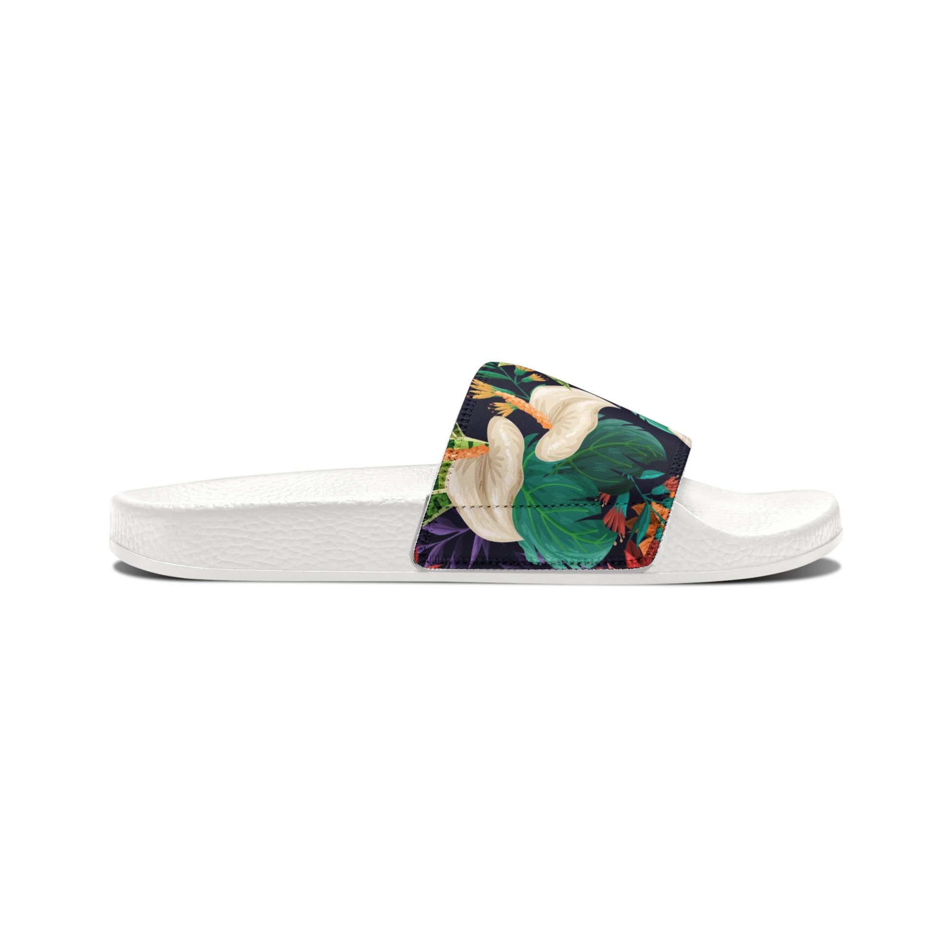 "Nocturnal Blooms" Women's Beach Sandals - Island Vibes For Life
