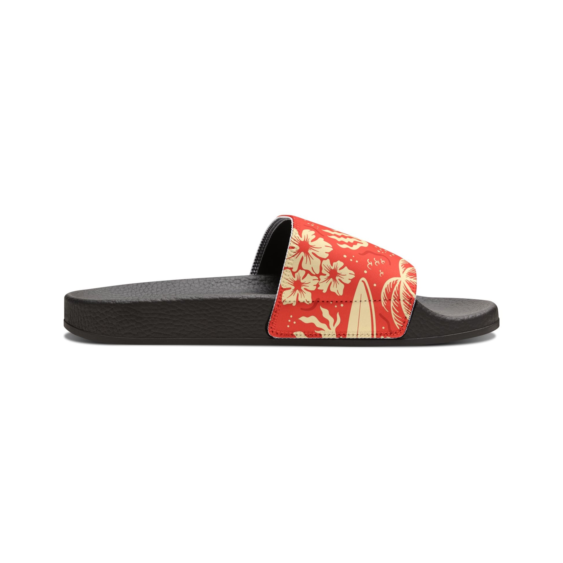 "Tropical Radiance in Red" Women's Beach Sandals - Island Vibes For Life