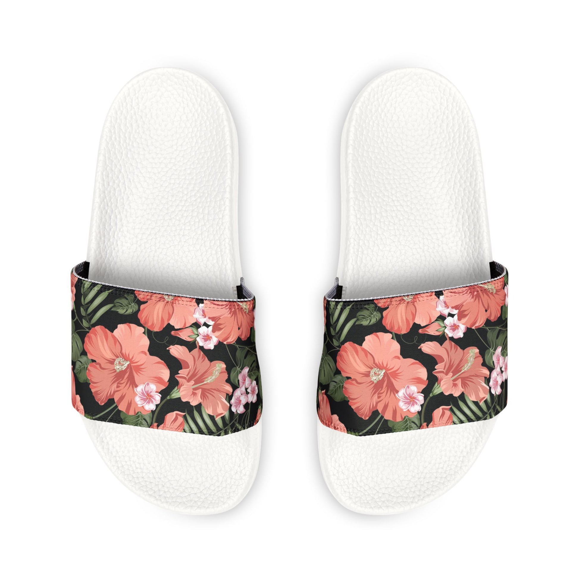 "Midnight Bloomscape" Women's Beach Sandals - Island Vibes For Life