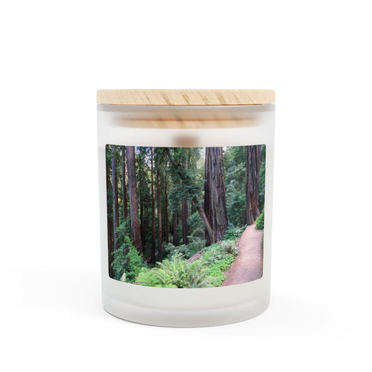 Nature-Inspired Frosted Glass Candle - 11oz Aromatherapy Candle for Relaxation