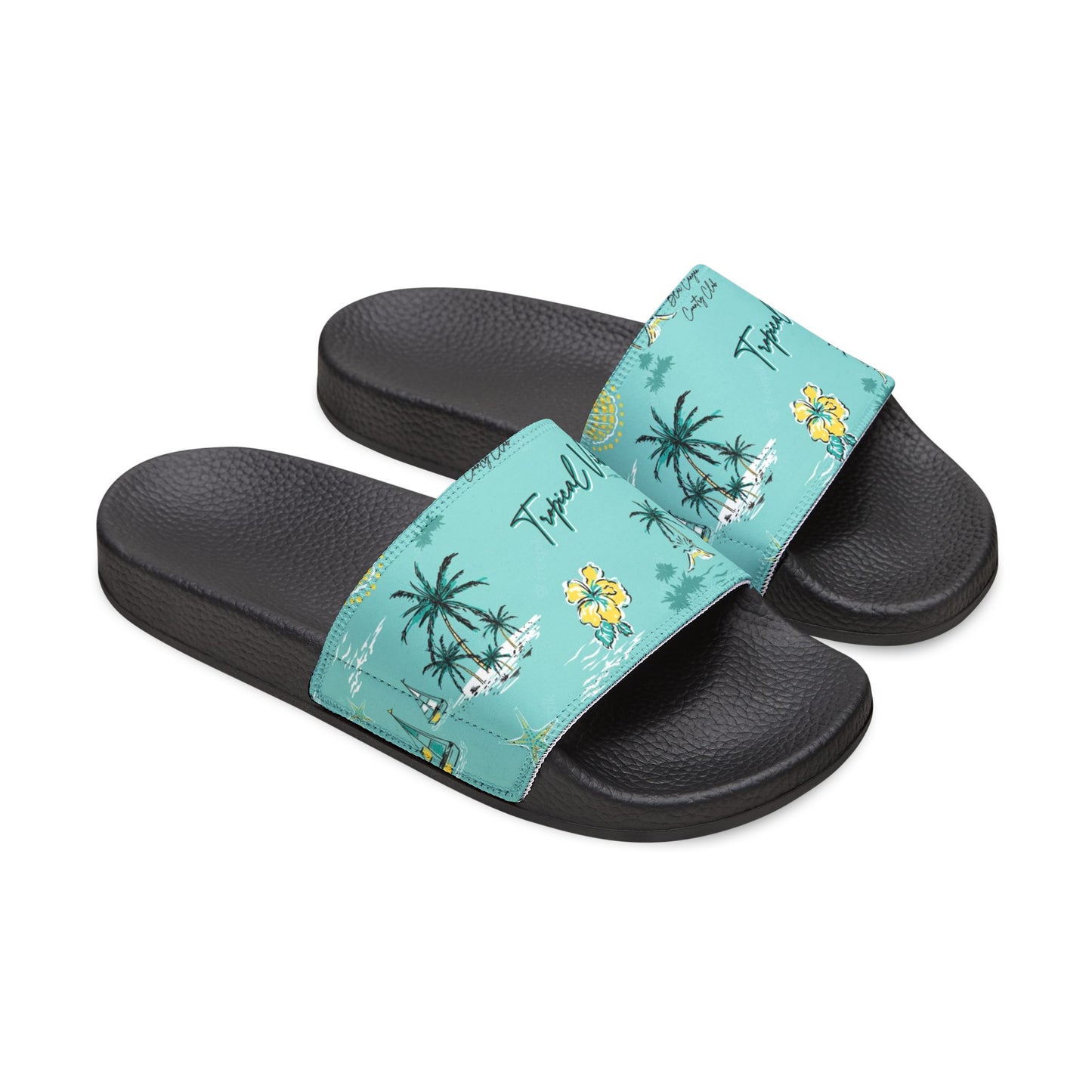 "Tropical Vibes" Men's Beach Sandals - Island Vibes For Life