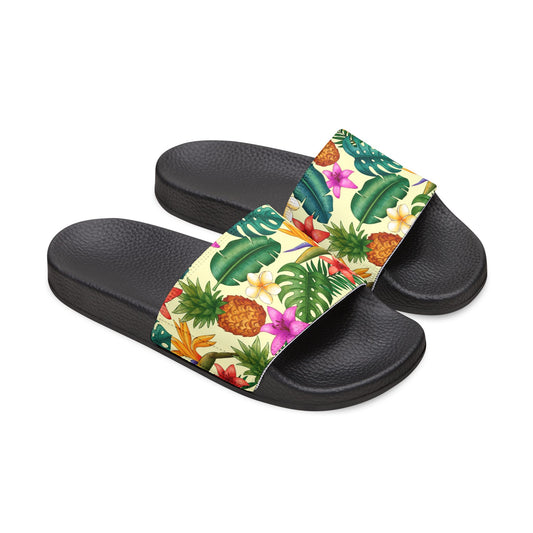 "Pineapple Infused" Men's Beach Sandals - Island Vibes For Life