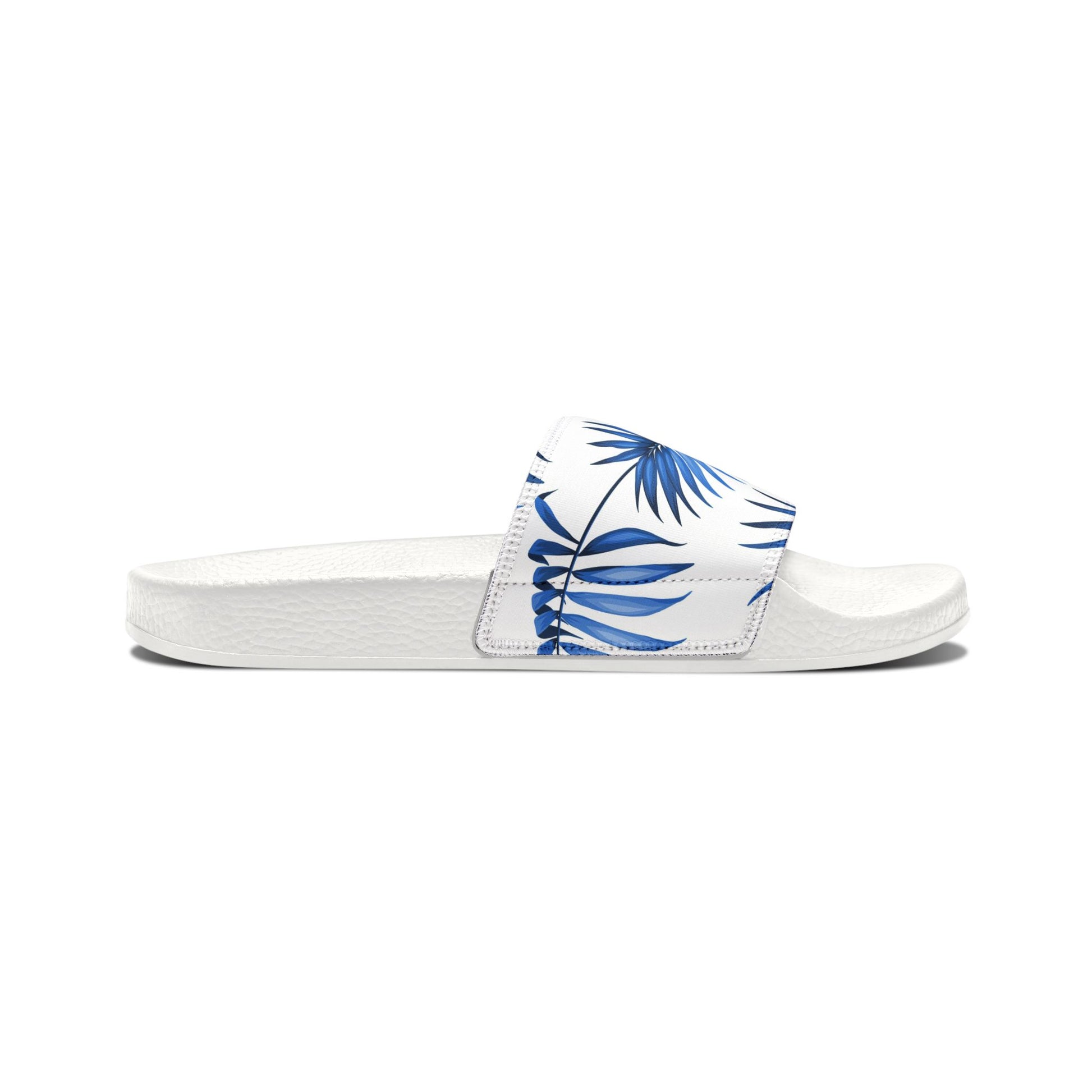 "Sapphire Palm Serenity" Men's Beach Sandals - Island Vibes For Life