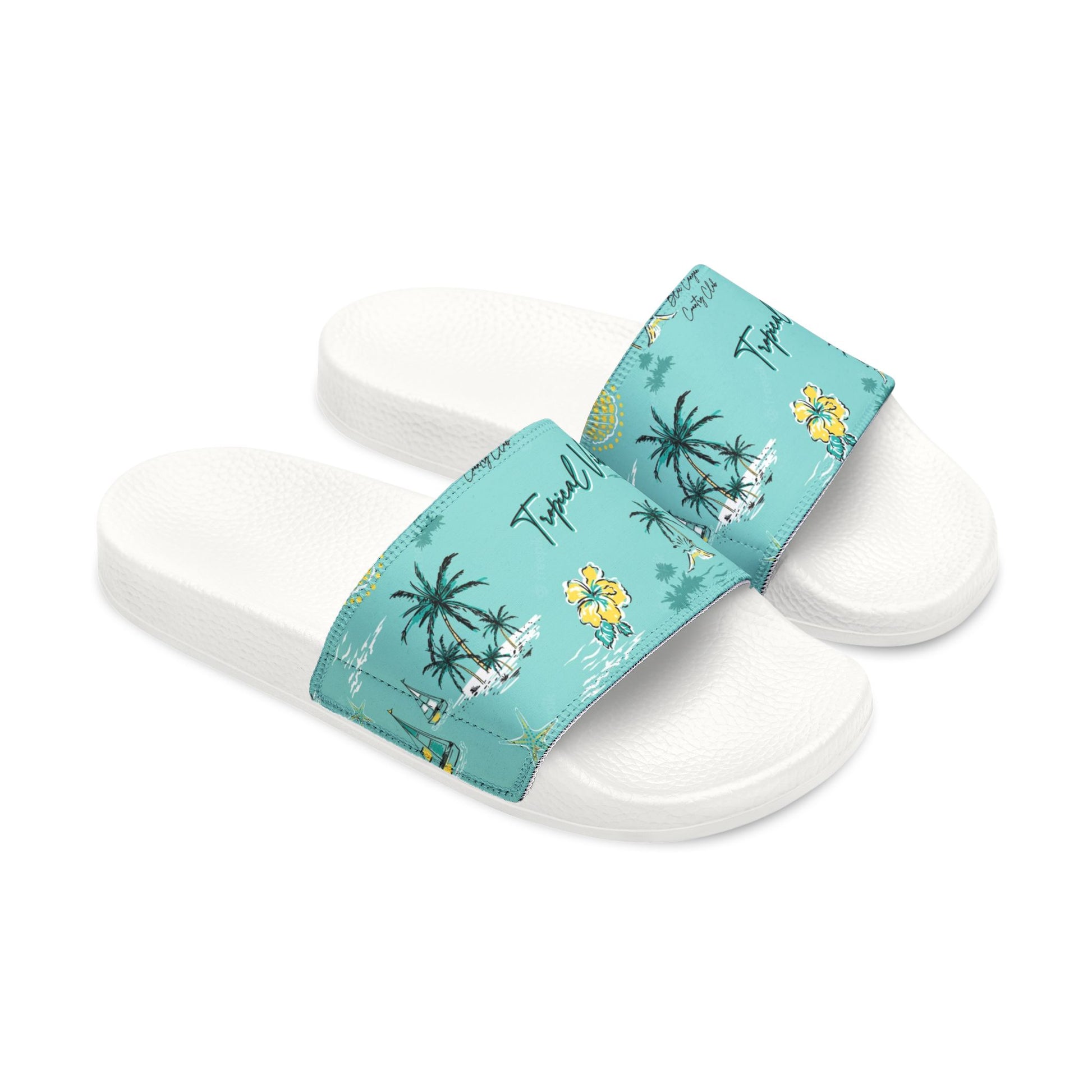 "Tropical Vibes" Men's Beach Sandals - Island Vibes For Life