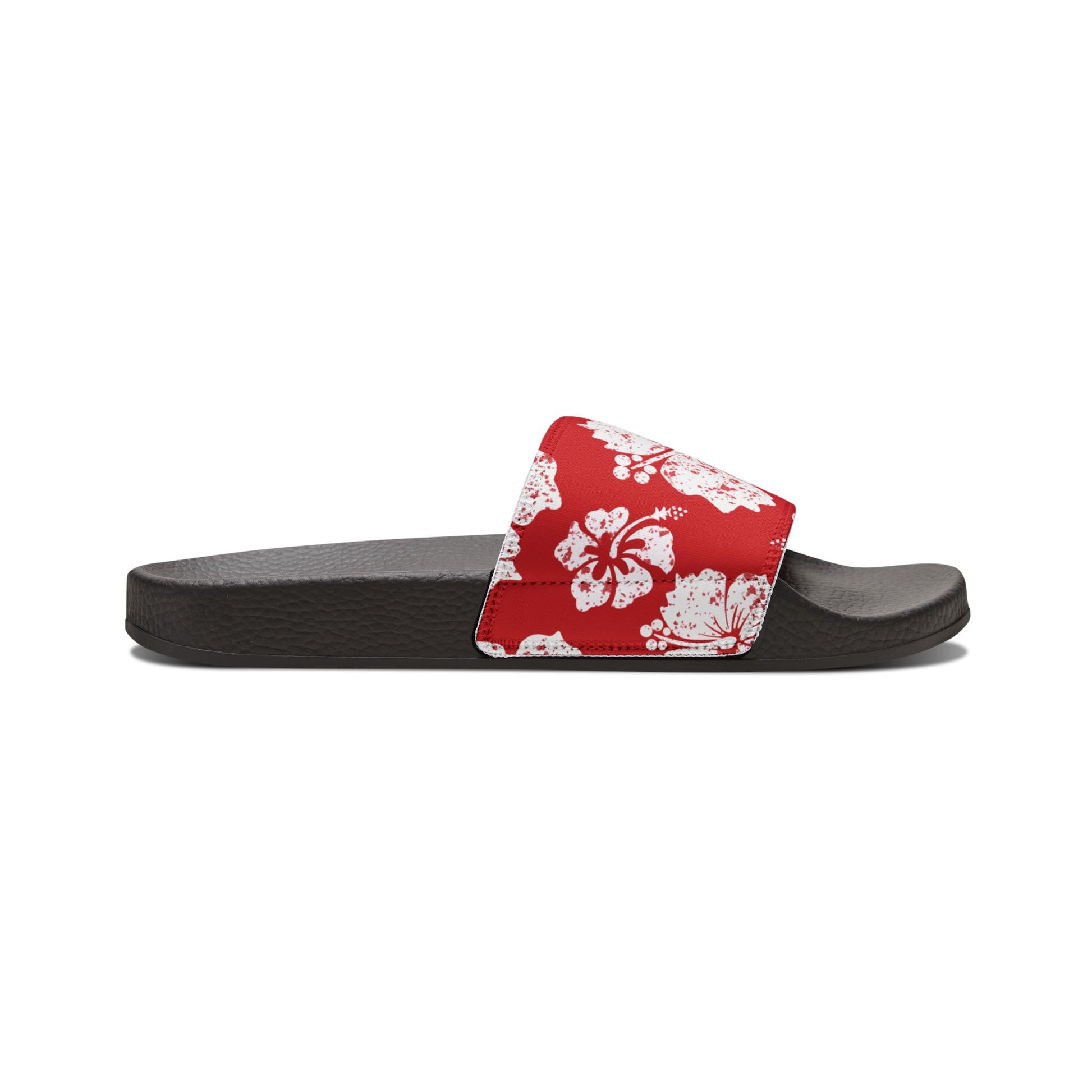 "Hibiscus Hues" Men's Beach Sandals - Island Vibes For Life
