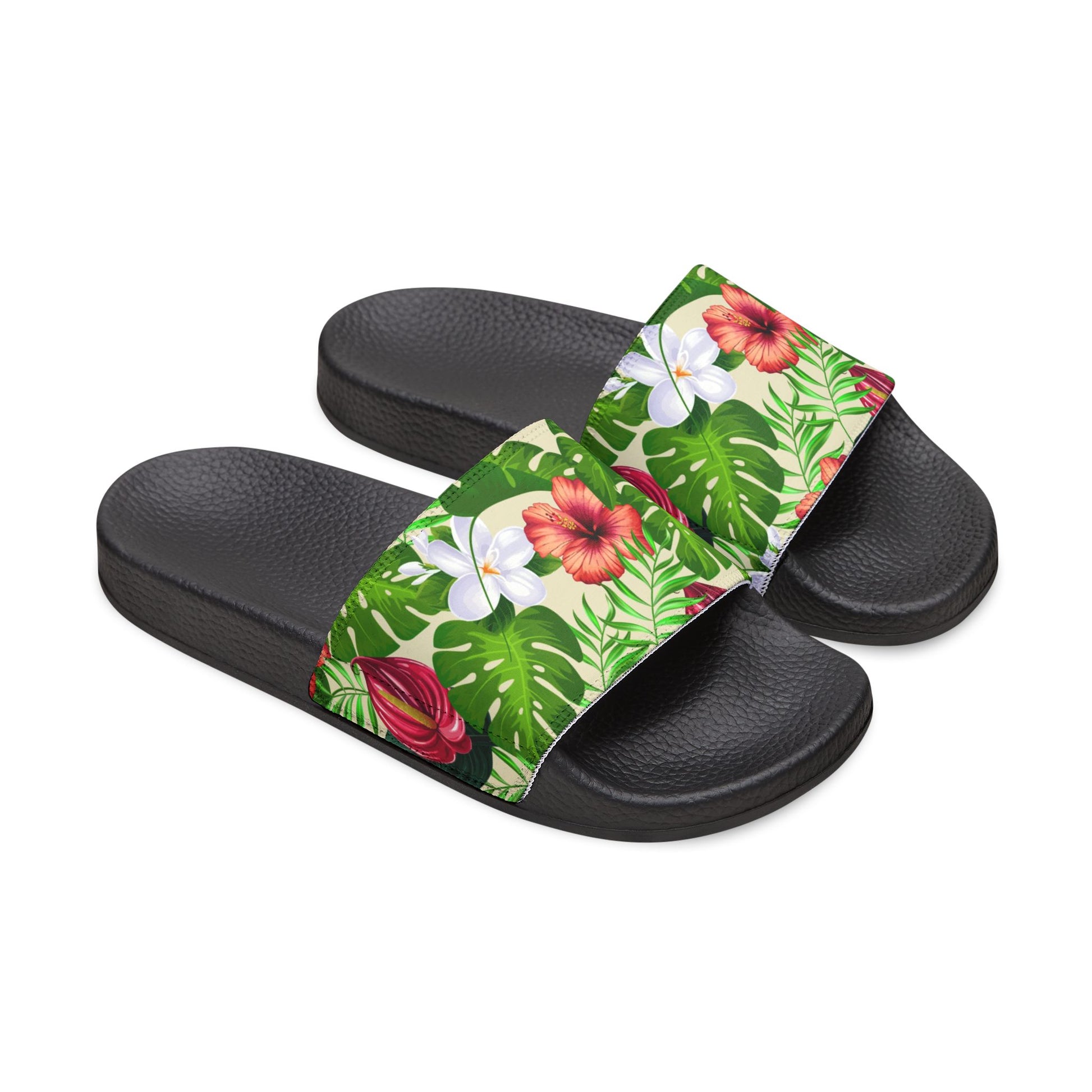 "Jungle Odyssey Hues: Beach Vibes" Men's Beach Sandals - Island Vibes For Life