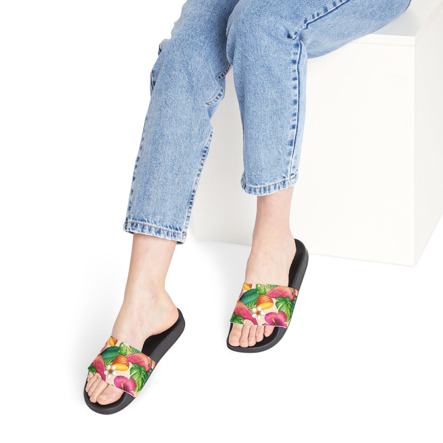 "Tropical Duo" Women's Beach Sandals - Island Vibes For Life