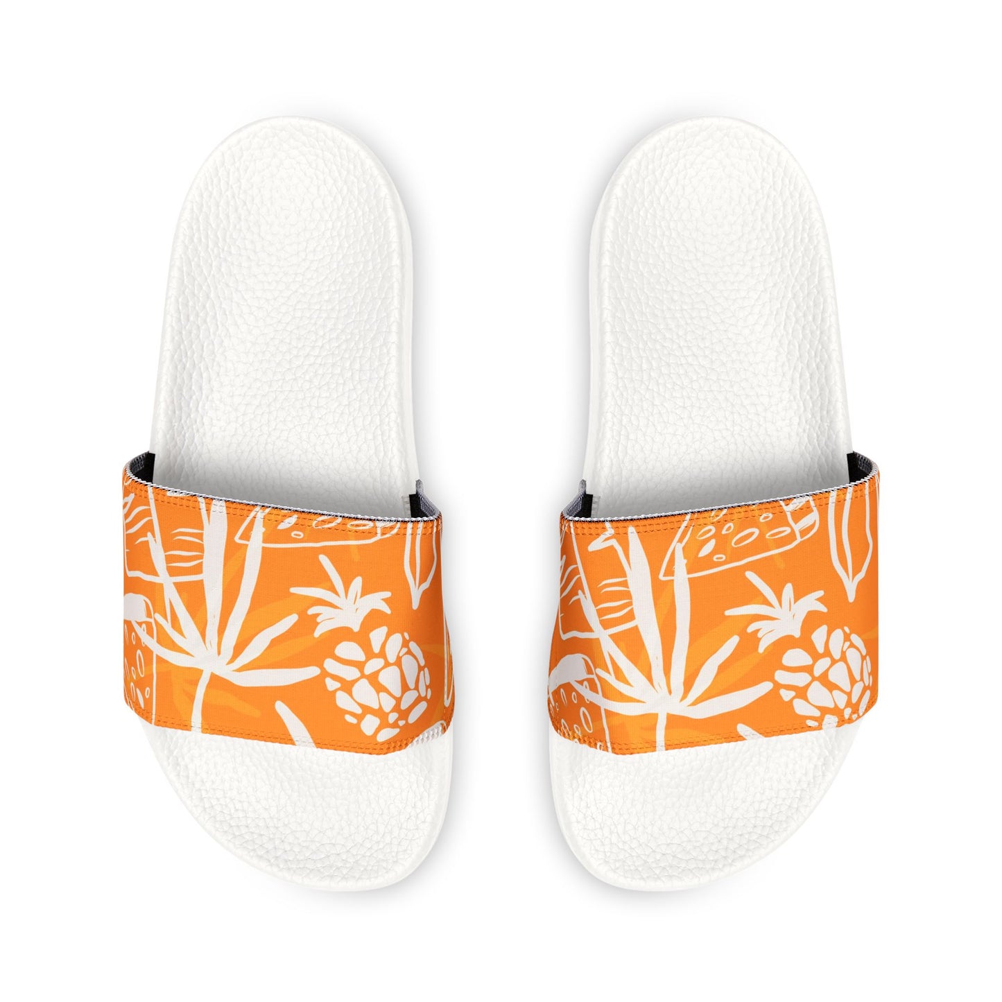 "Orange Pineapple Papaya Fusion" Women's Beach Sandals - Island Vibes For Life