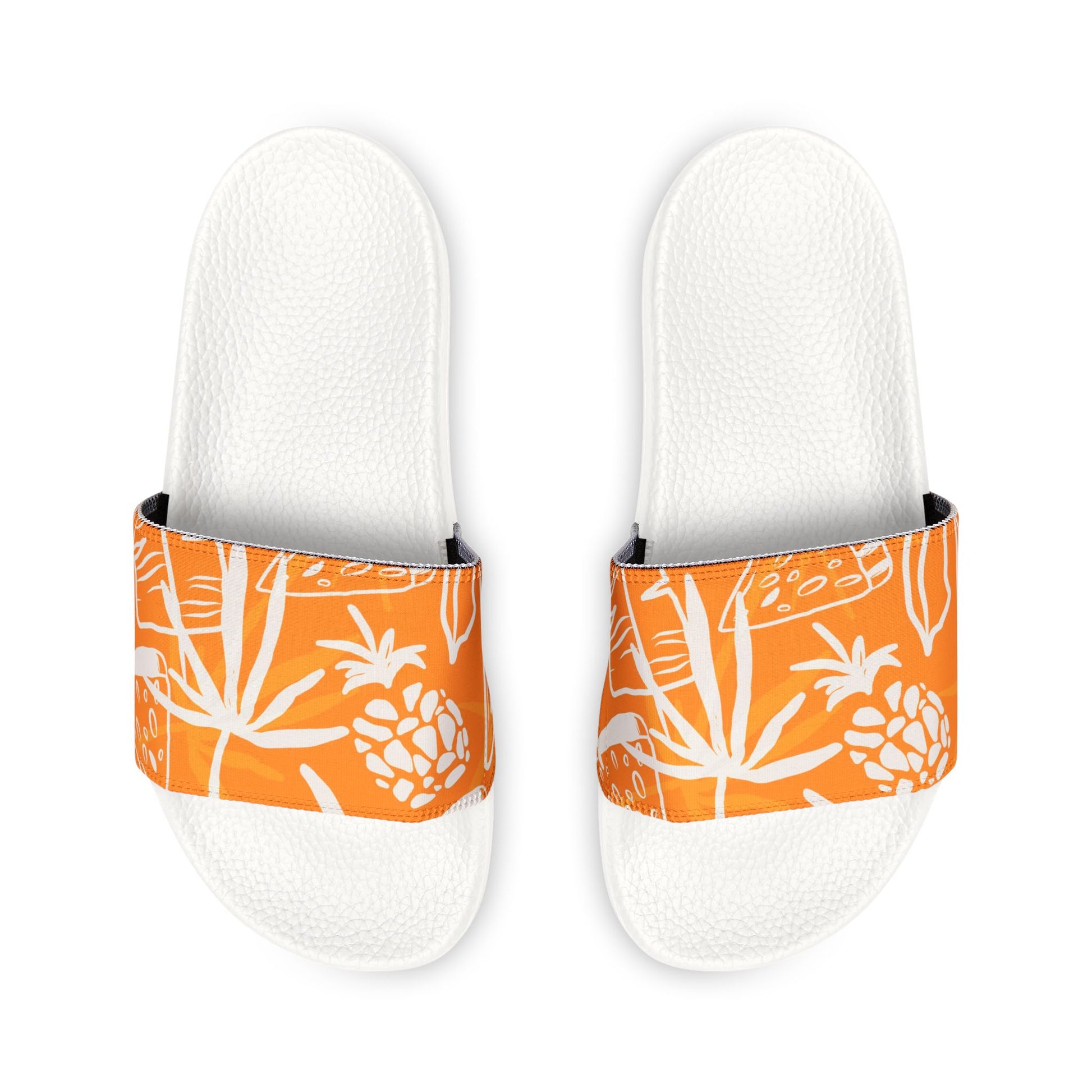 "Orange Pineapple Papaya Fusion" Women's Beach Sandals - Island Vibes For Life