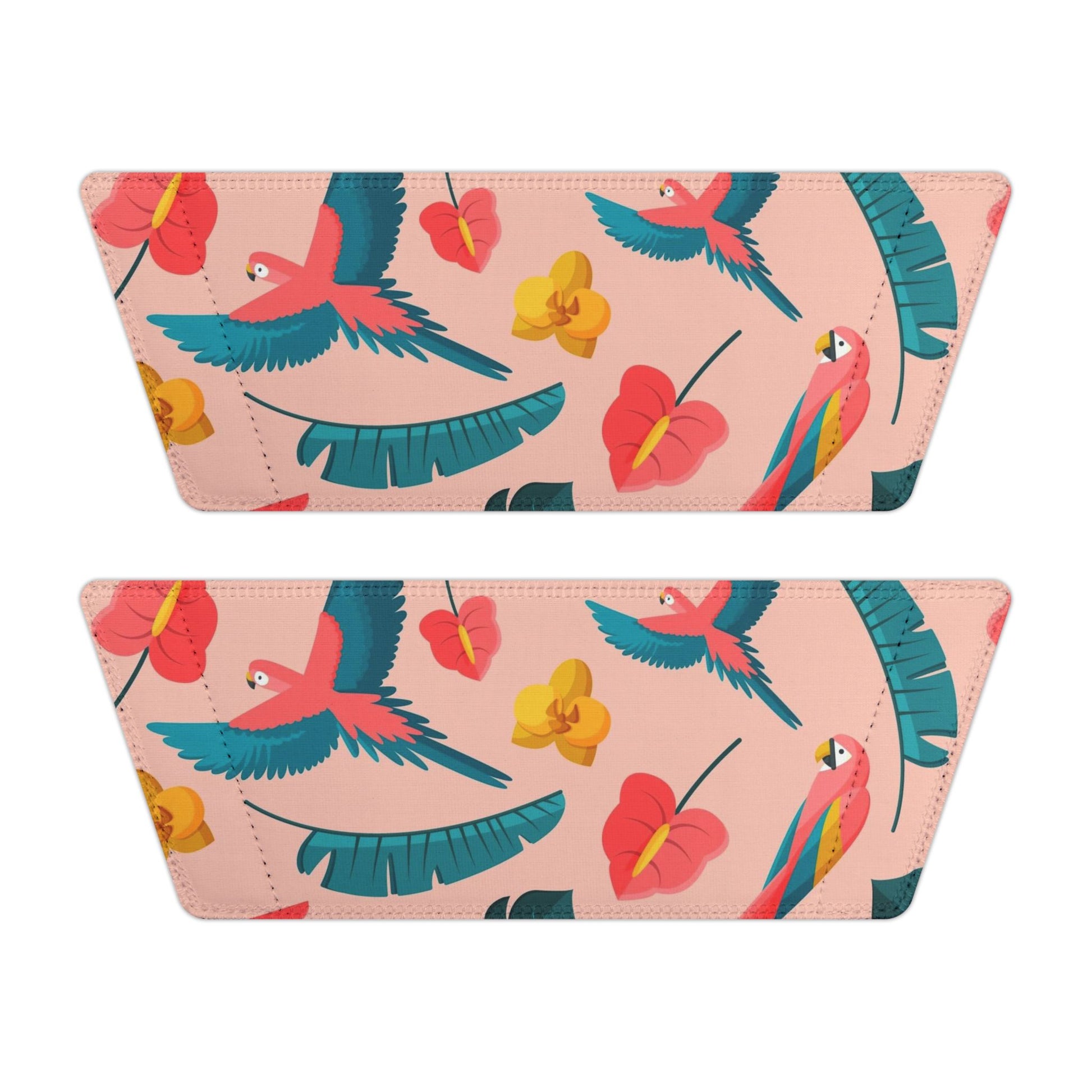 "Colorful Plumage: Pink Paradise" Men's Beach Sandals - Island Vibes For Life