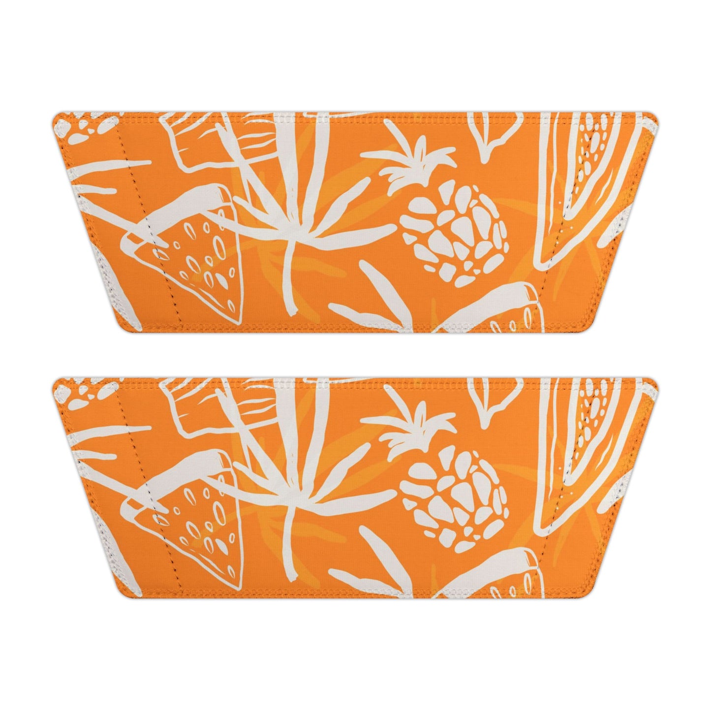 "Orange Pineapple Papaya Fusion" Men's Beach Sandals - Island Vibes For Life