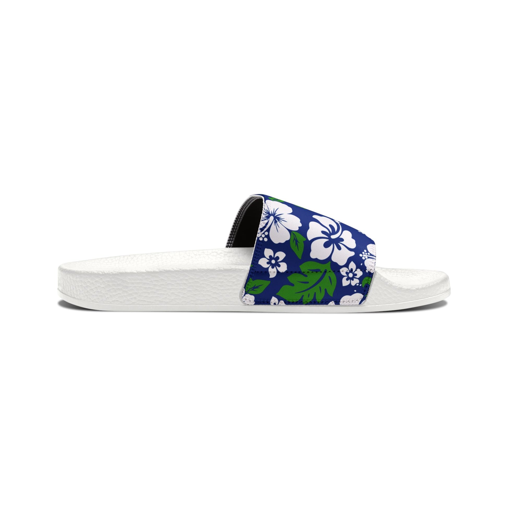"Aloha Spirit Blooms" Women's Slide Sandals - Island Vibes For Life