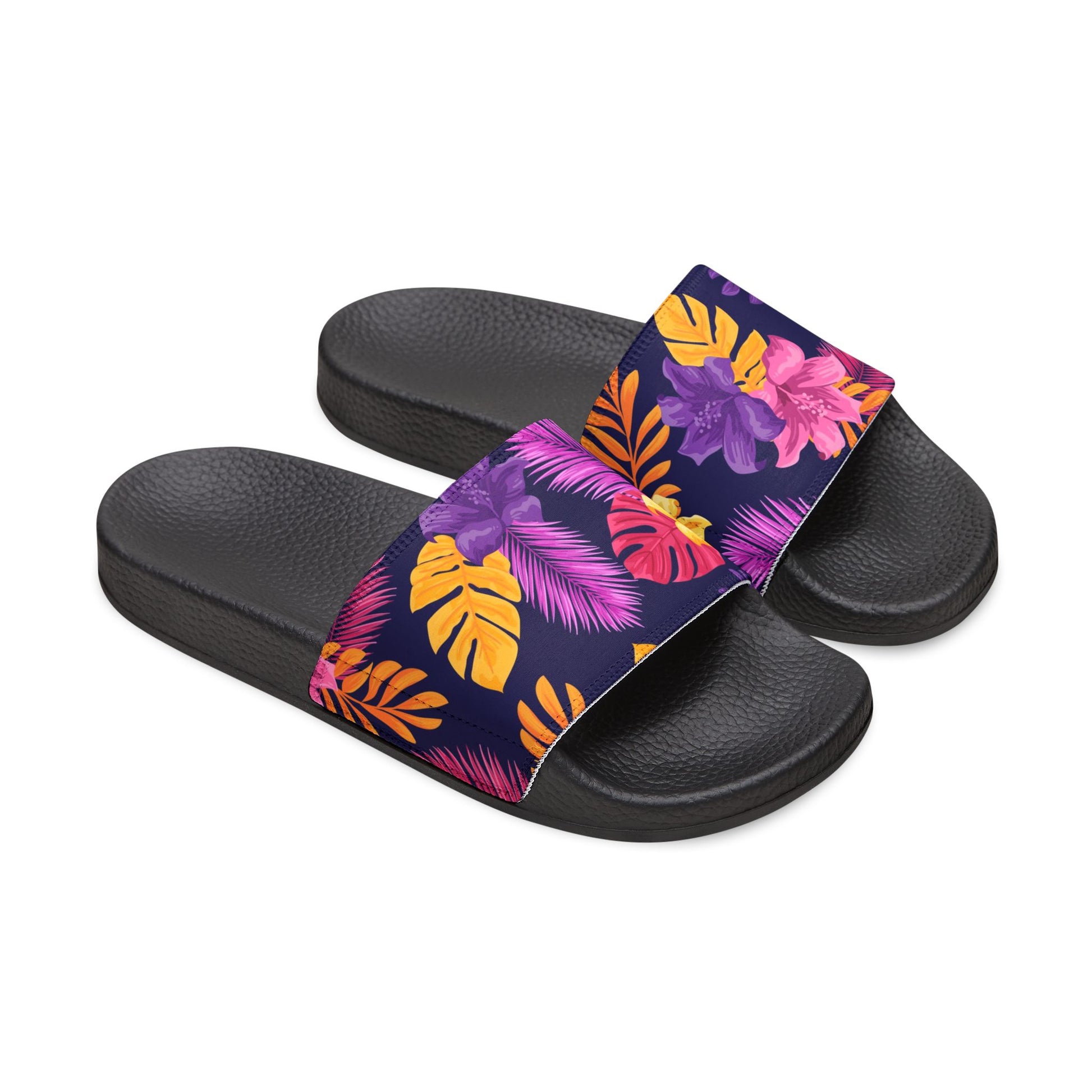 "Paradise Blooms" Men's Beach Sandals - Island Vibes For Life