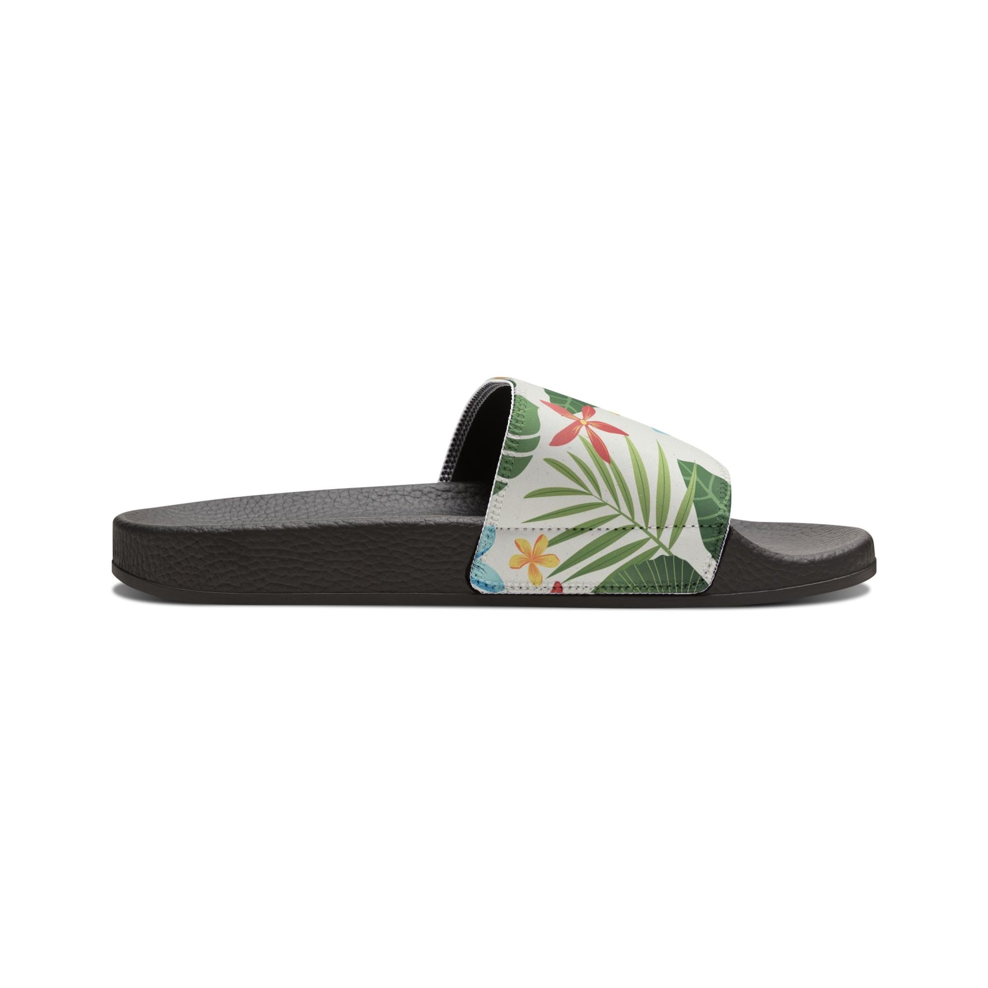 "Caribbean Leaf Carnival" Women's Beach Sandals - Island Vibes For Life
