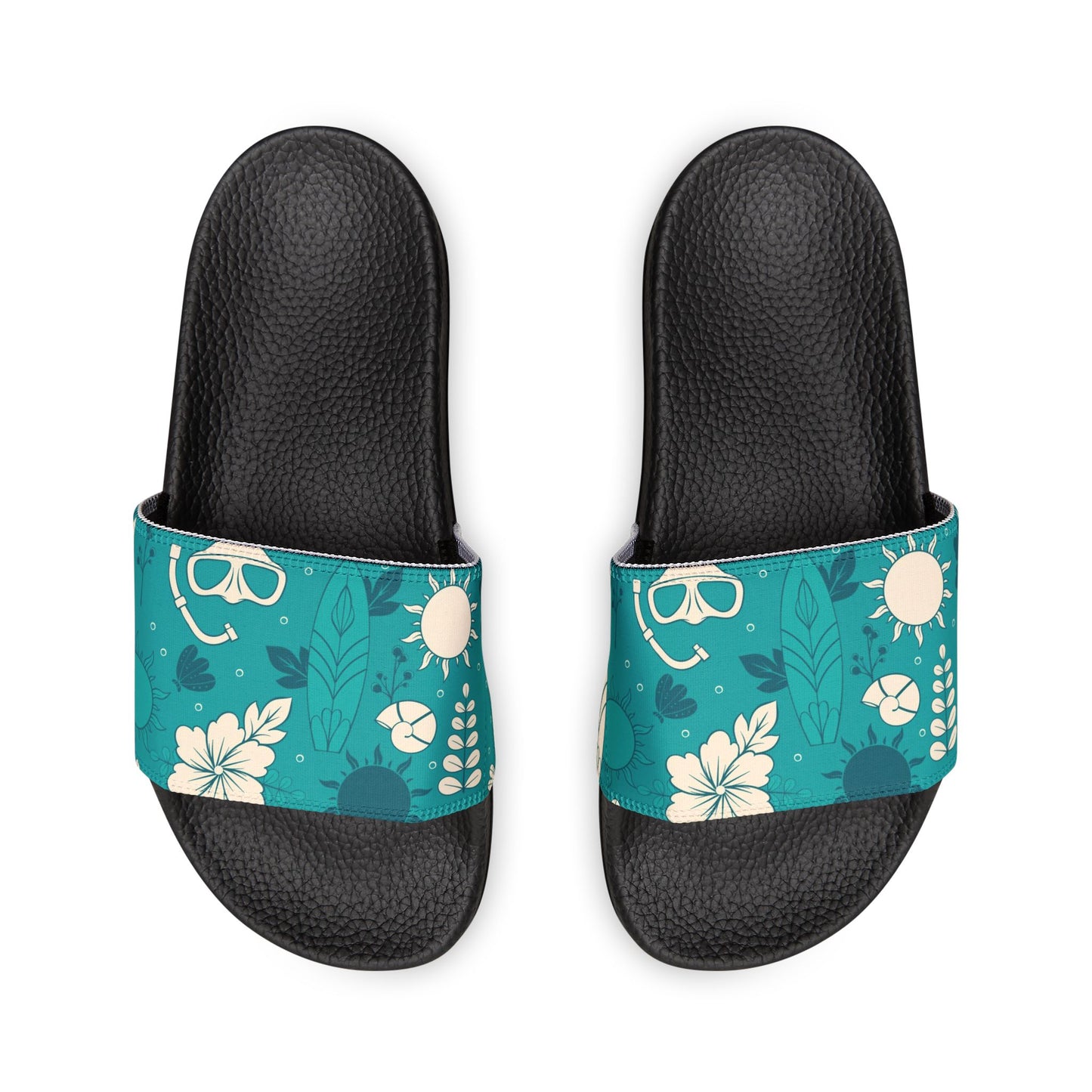 "Surf's Up, Dive Down" Men's Beach Sandals - Island Vibes For Life