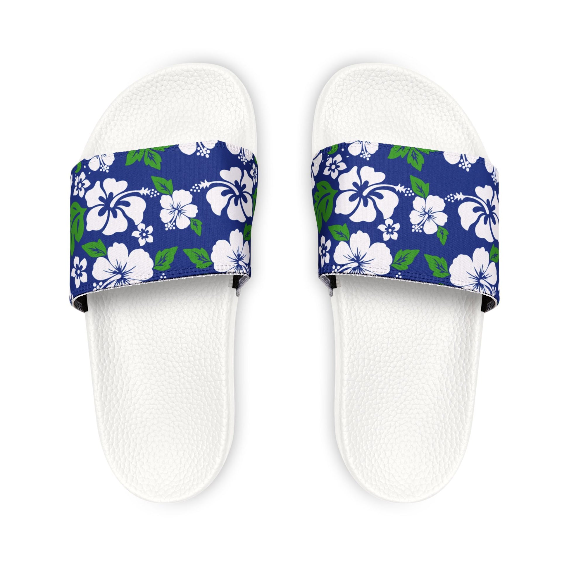 "Aloha Spirit Blooms" Women's Slide Sandals - Island Vibes For Life