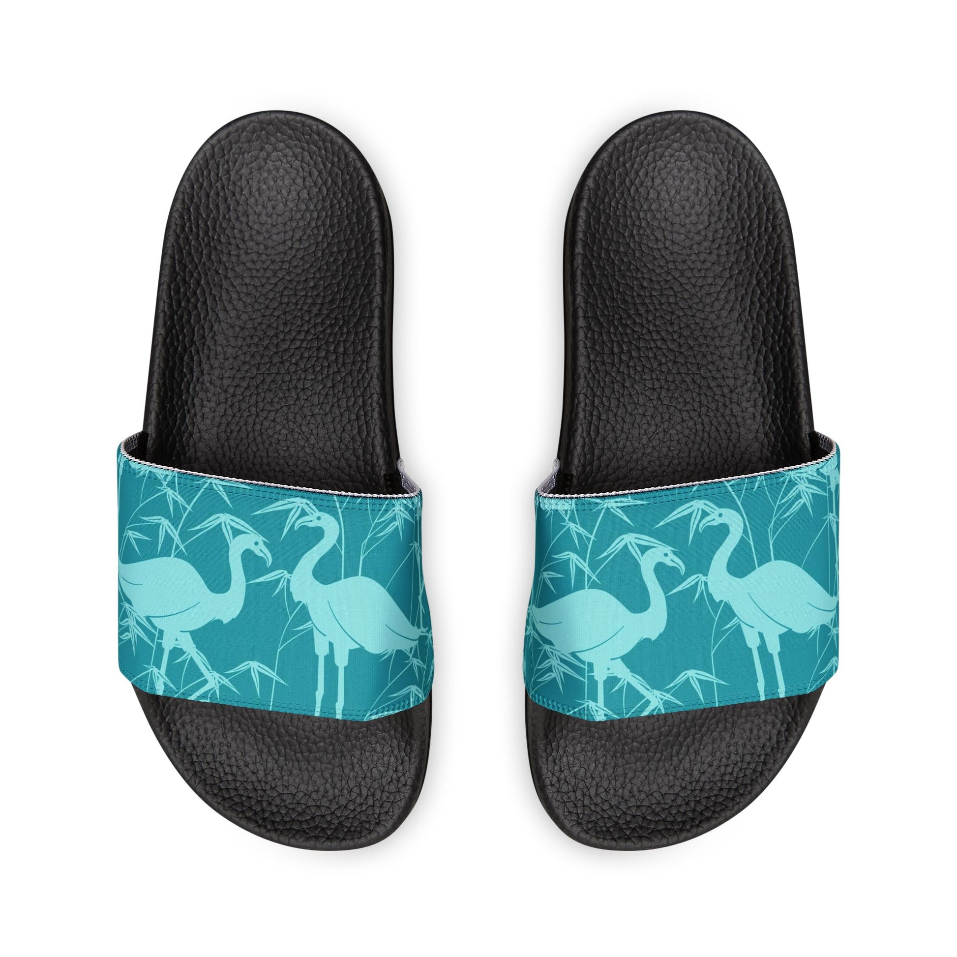 "Egrets In Teal" Women's Beach Sandals - Island Vibes For Life