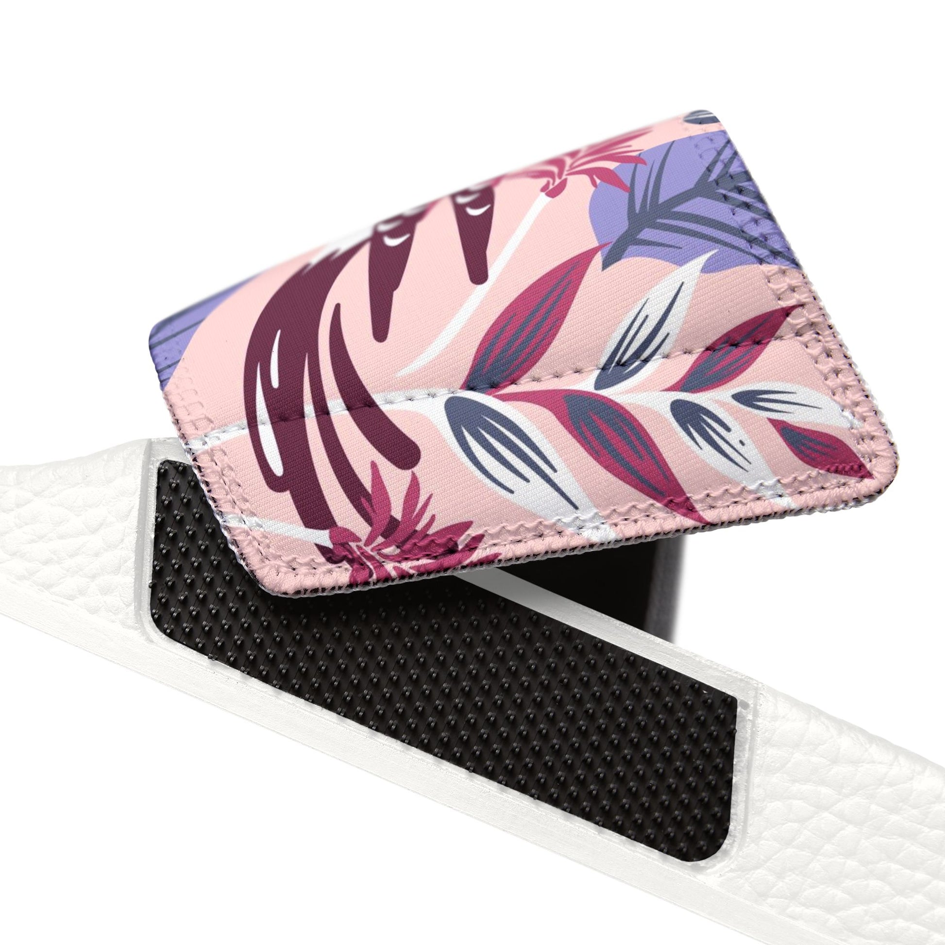 "Tropical Avian Whispers: Pink Paradise" Women's Beach Sandals - Island Vibes For Life