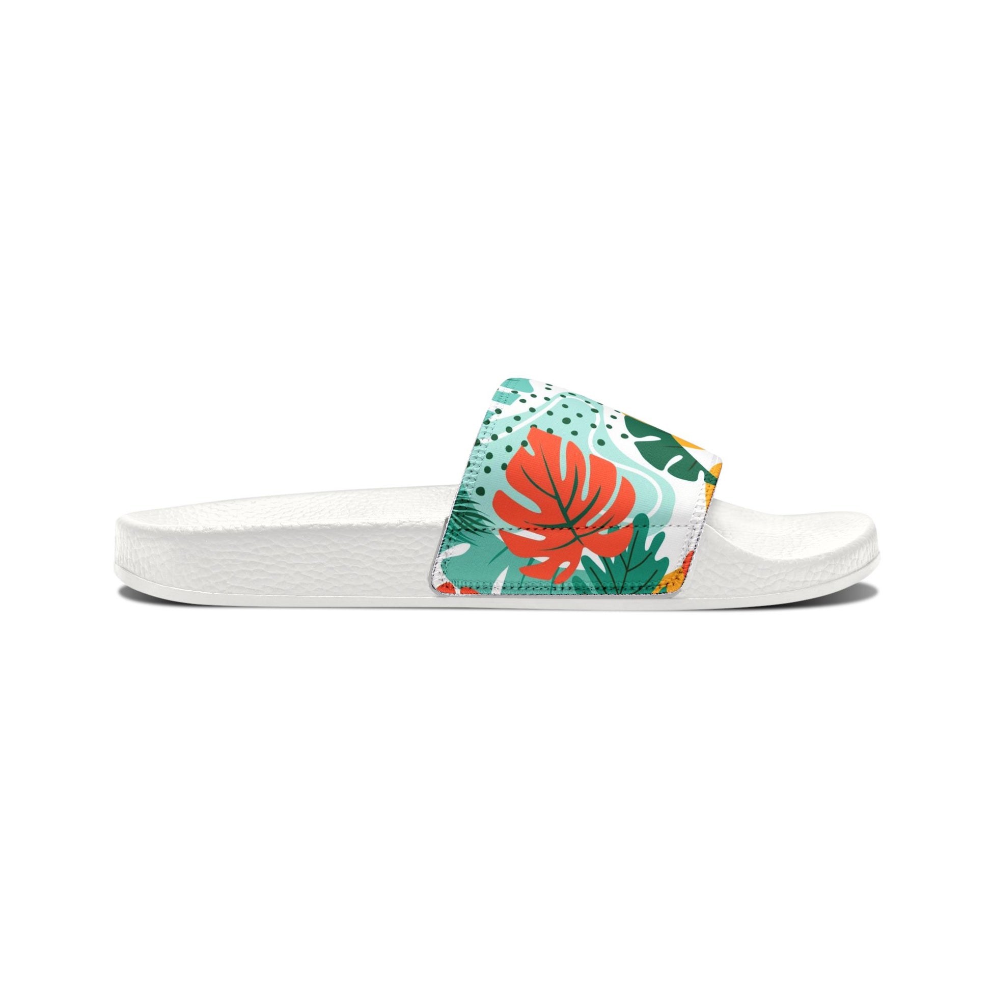 "Island Leaves Kaleidoscope" Women's Beach Sandals - Island Vibes For Life