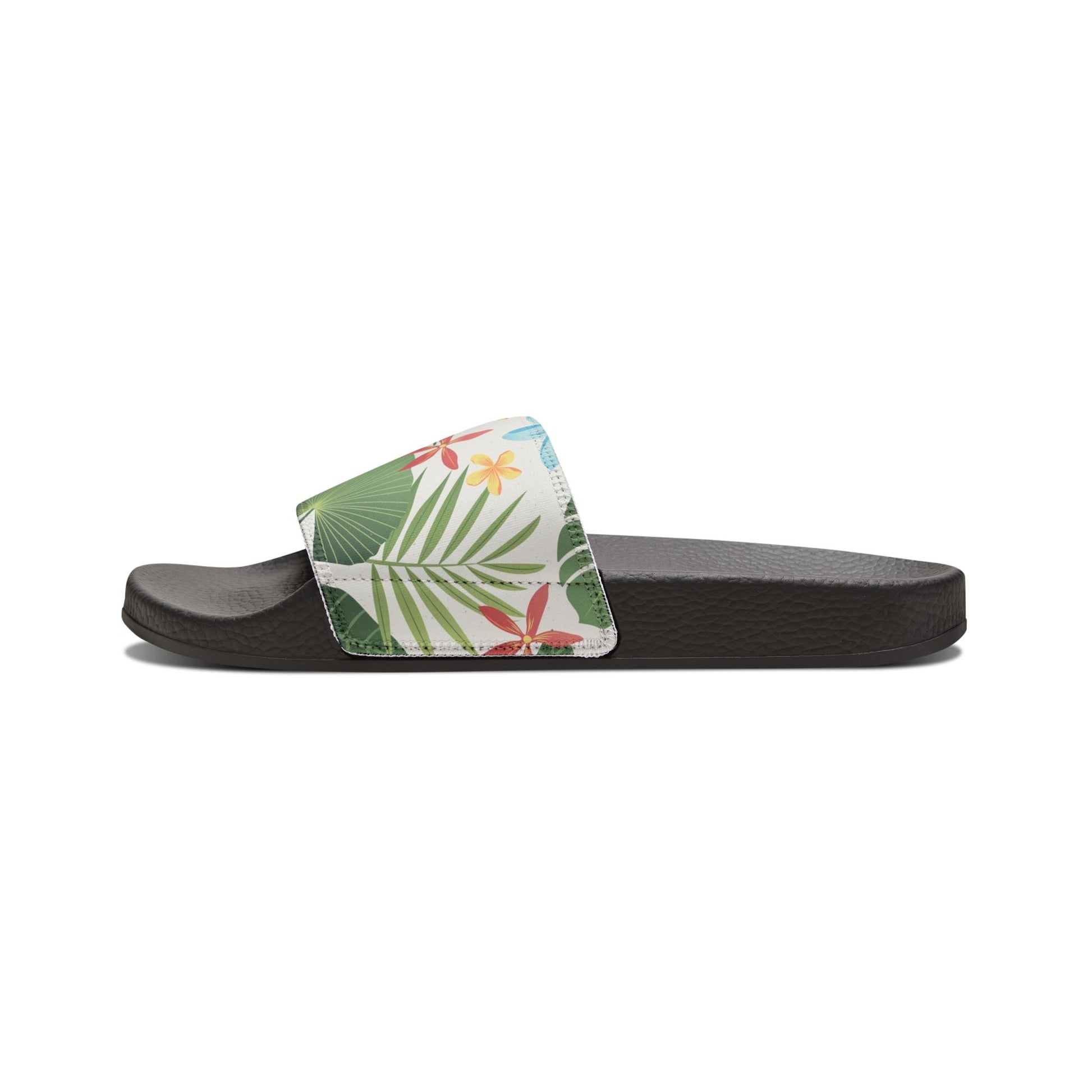 "Caribbean Leaf Carnival" Women's Beach Sandals - Island Vibes For Life