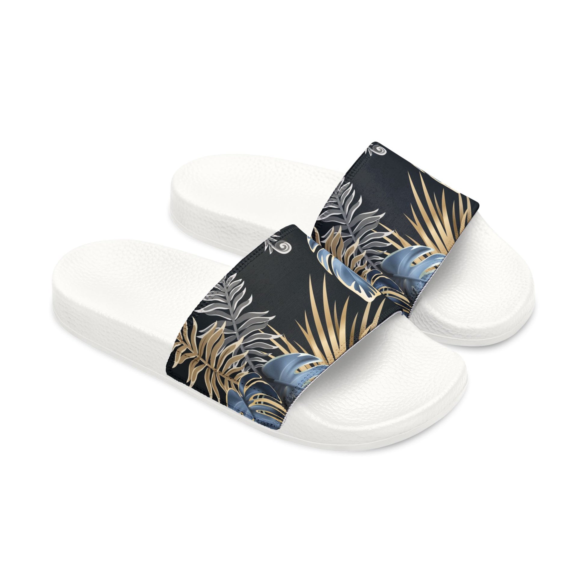 "Paradise Palms at Midnight" Women's Beach Sandals - Island Vibes For Life