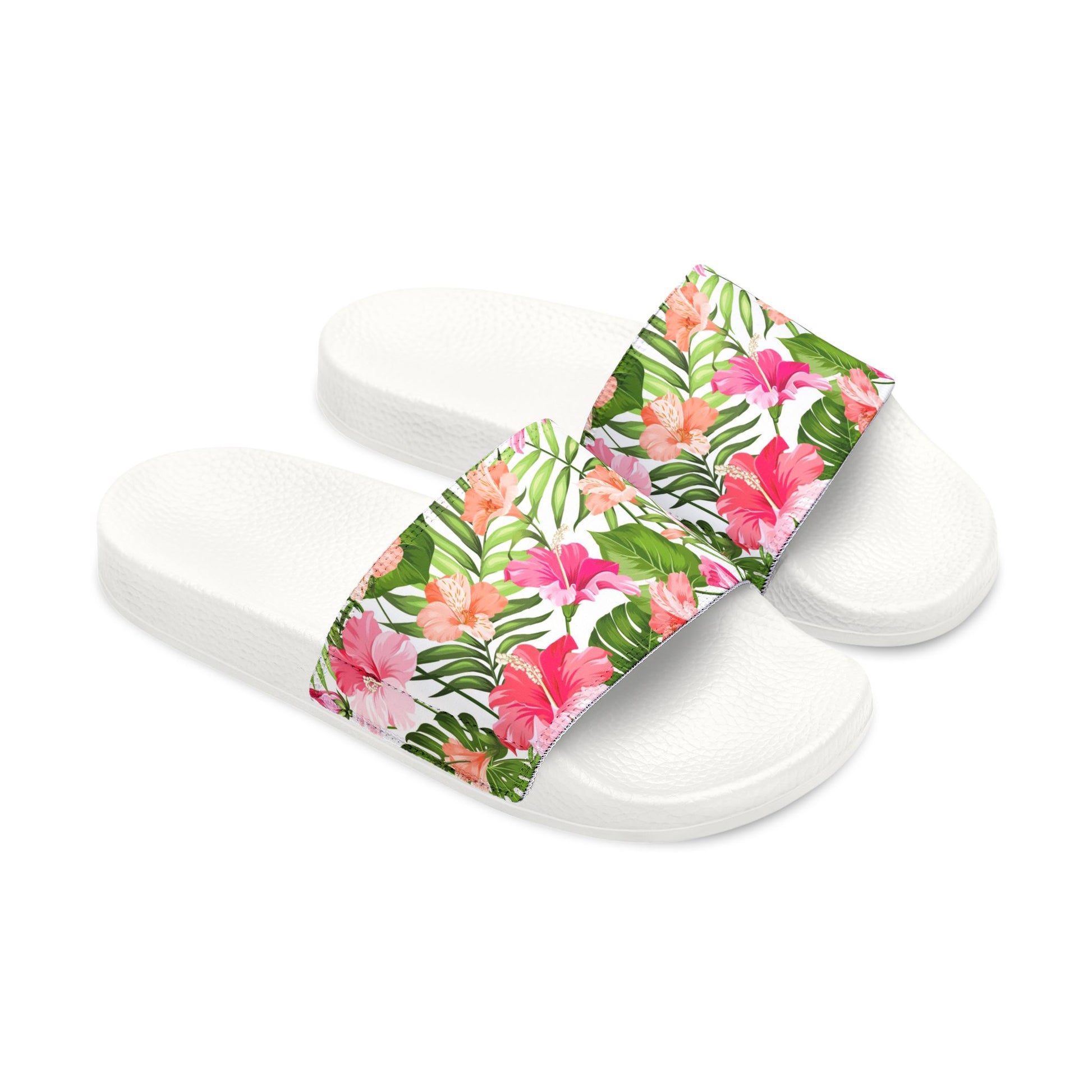 "Blooming Hibiscus" Men's Beach Sandals - Island Vibes For Life