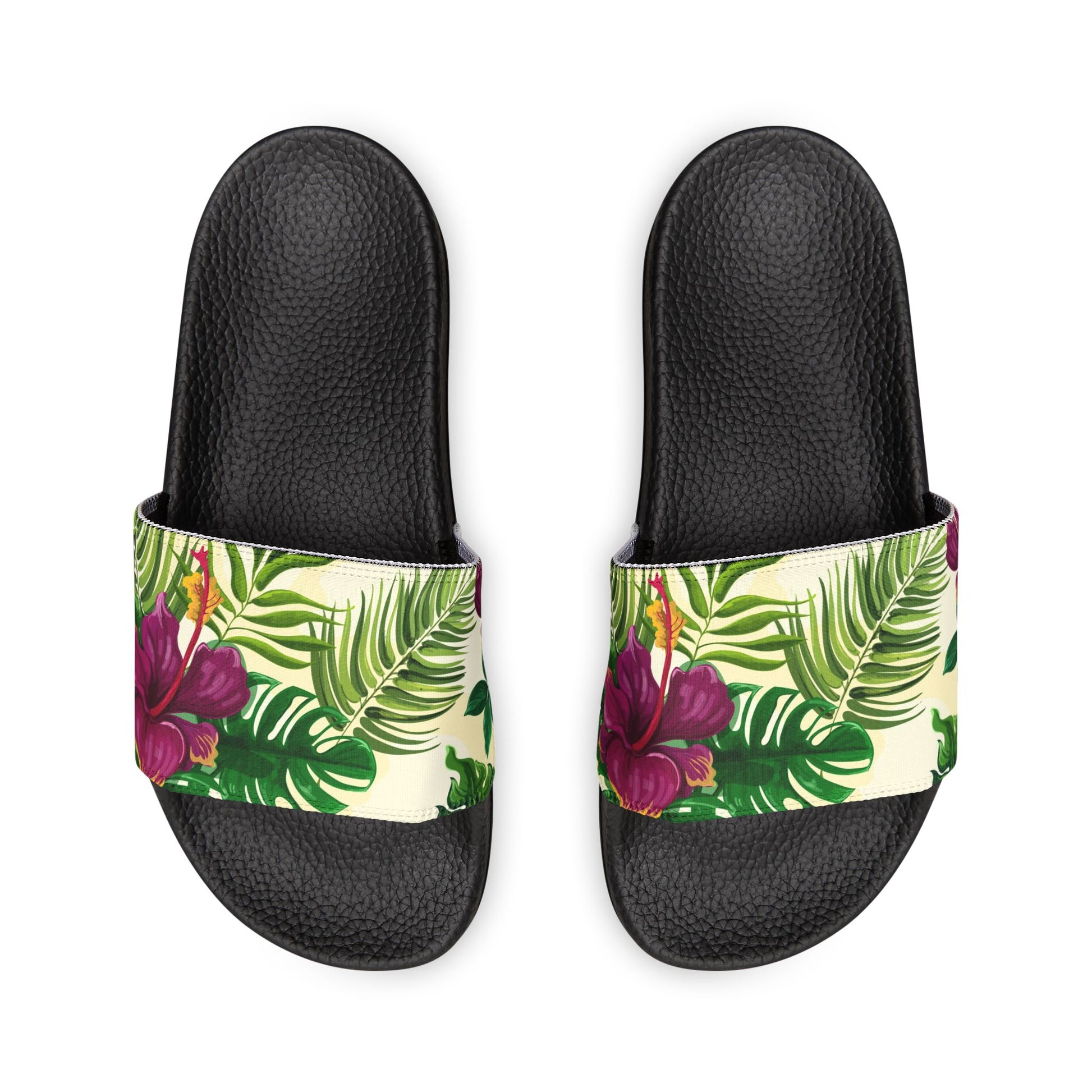 "Sunny Hibiscus Blooms" Women's Beach Sandals - Island Vibes For Life
