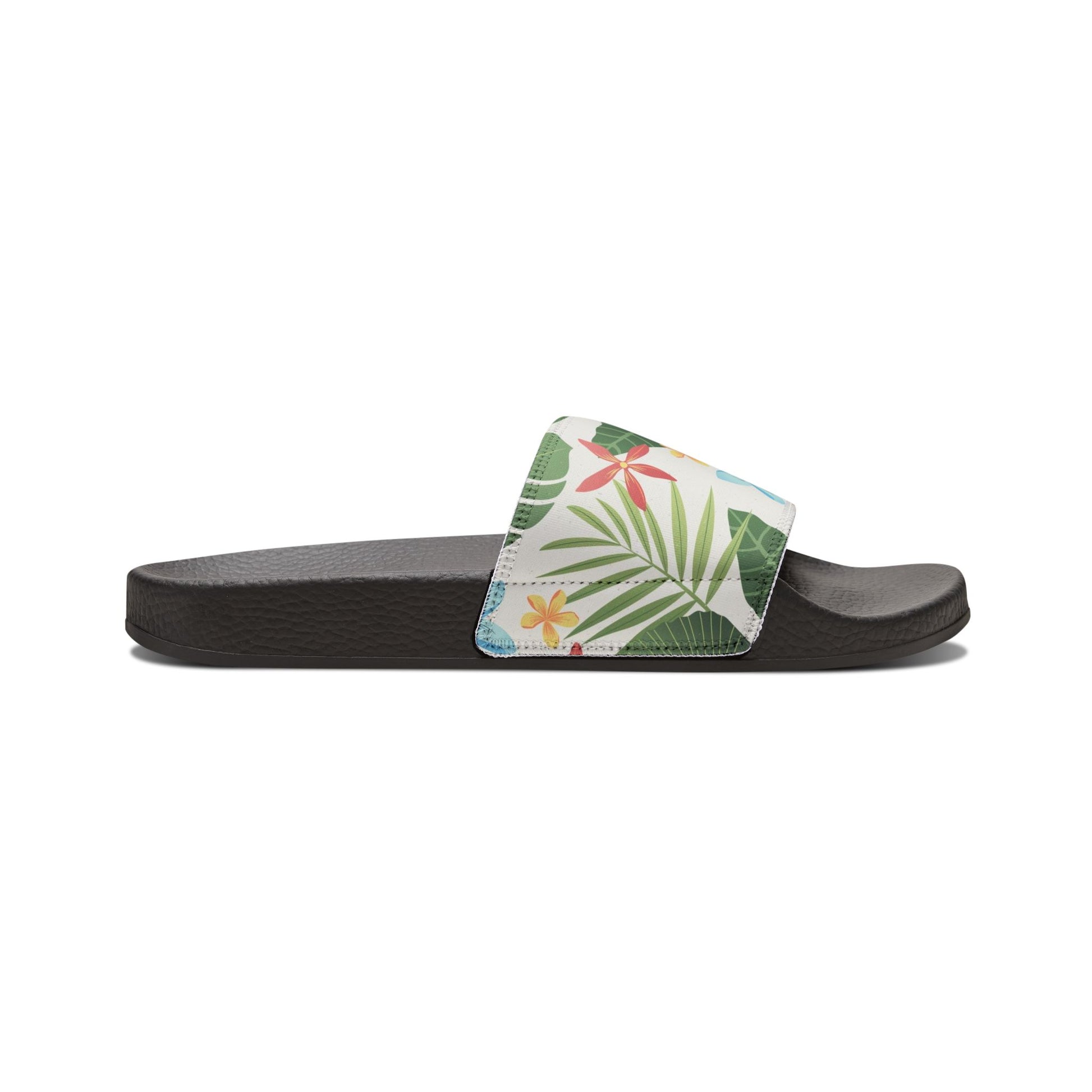 "Caribbean Leaf Carnival" Women's Beach Sandals - Island Vibes For Life
