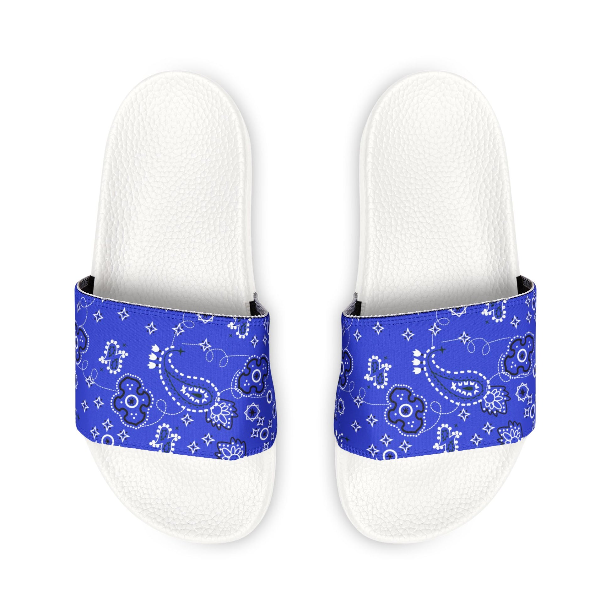 "Blue Paisley Bliss" Women's Beach Sandals - Island Vibes For Life