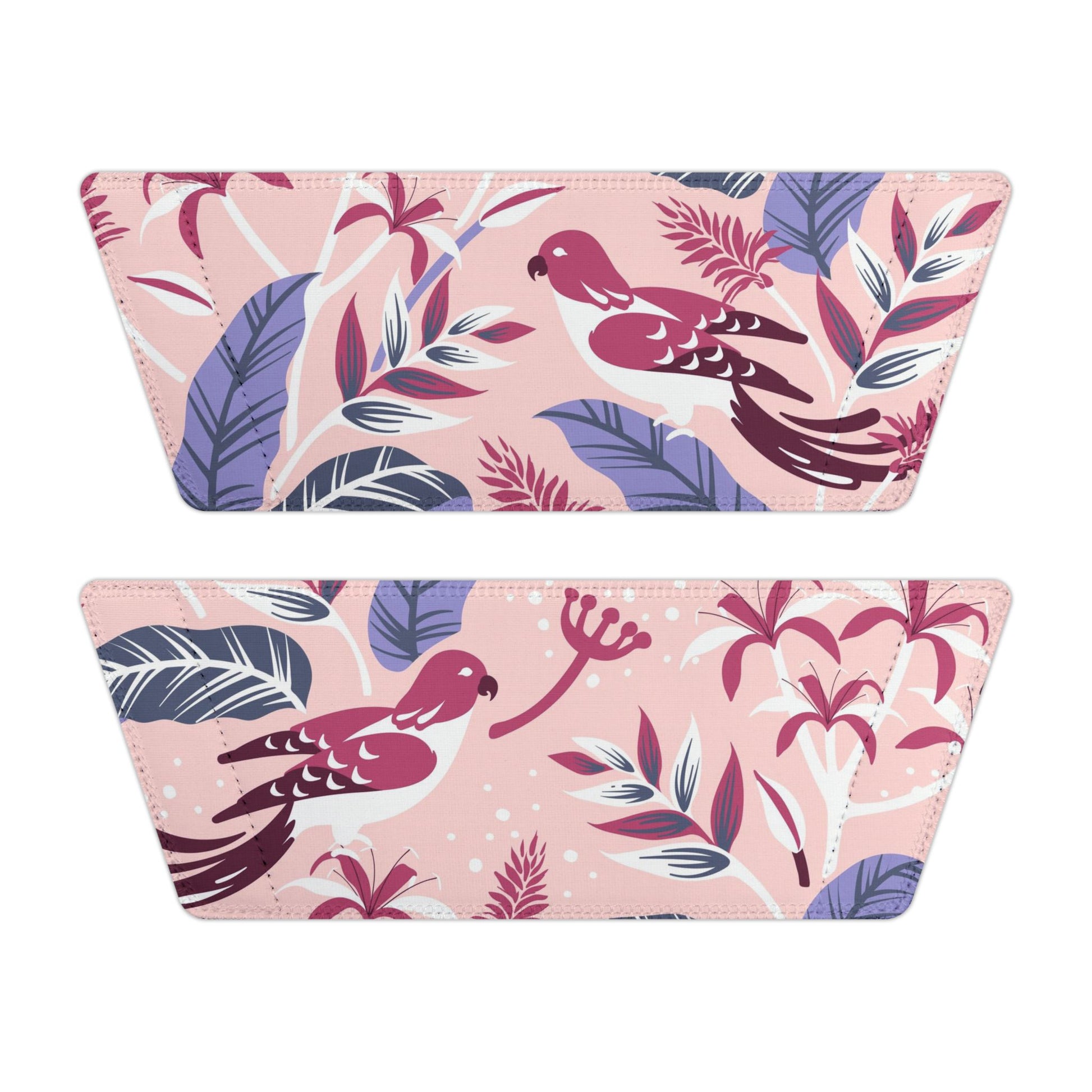 "Tropical Avian Whispers: Pink Paradise" Men's Beach Sandals - Island Vibes For Life