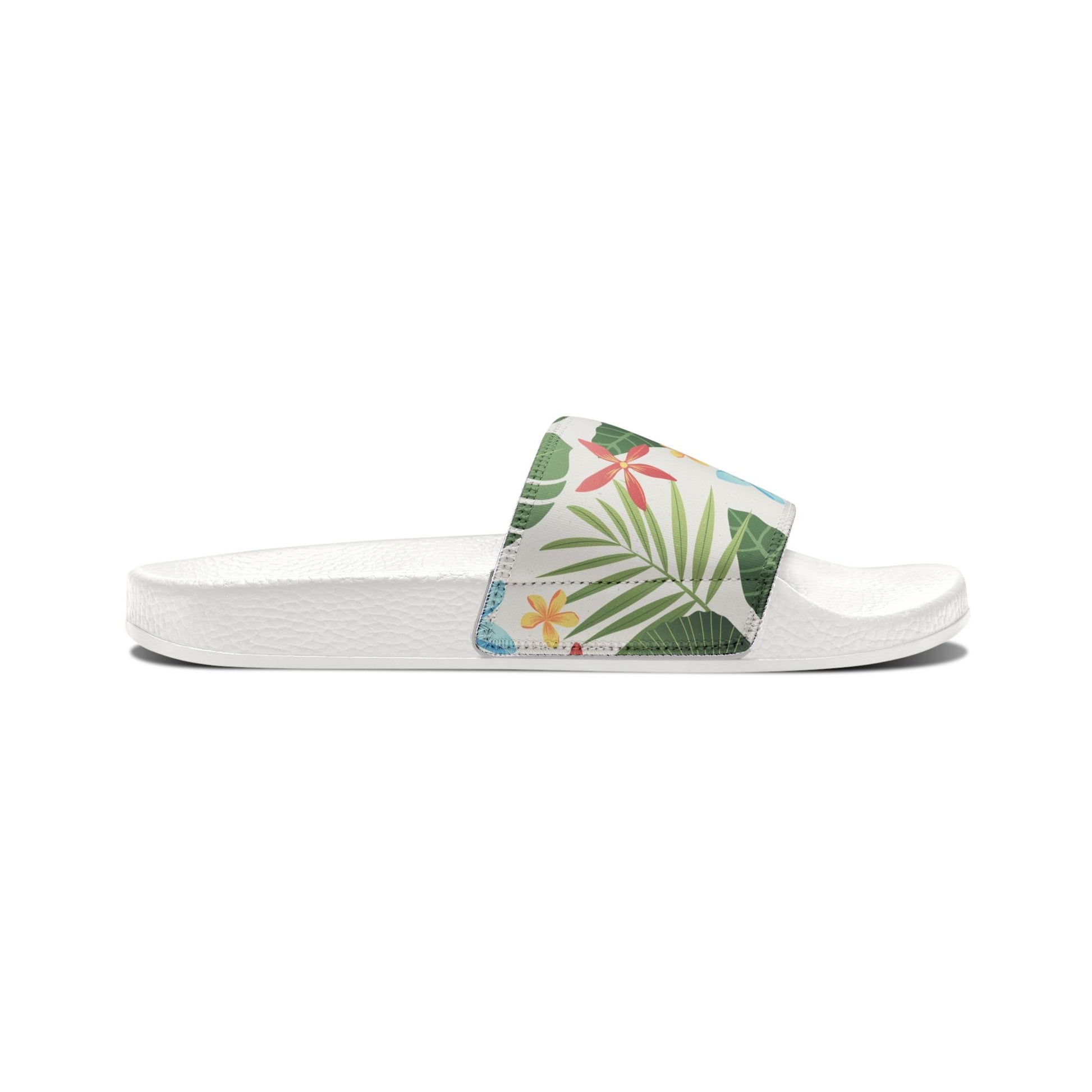 "Caribbean Leaf Carnival" Women's Beach Sandals - Island Vibes For Life