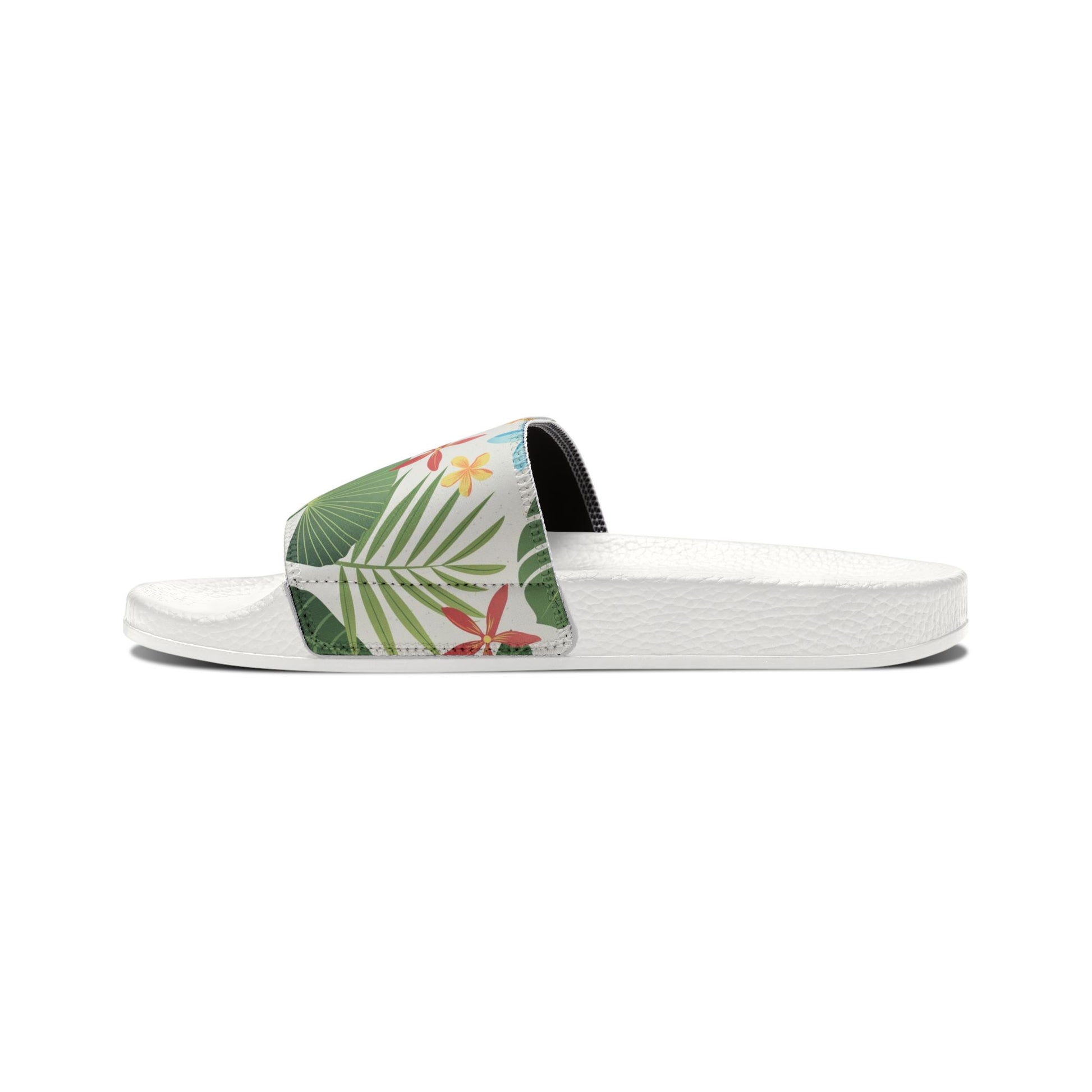 "Caribbean Leaf Carnival" Women's Beach Sandals - Island Vibes For Life