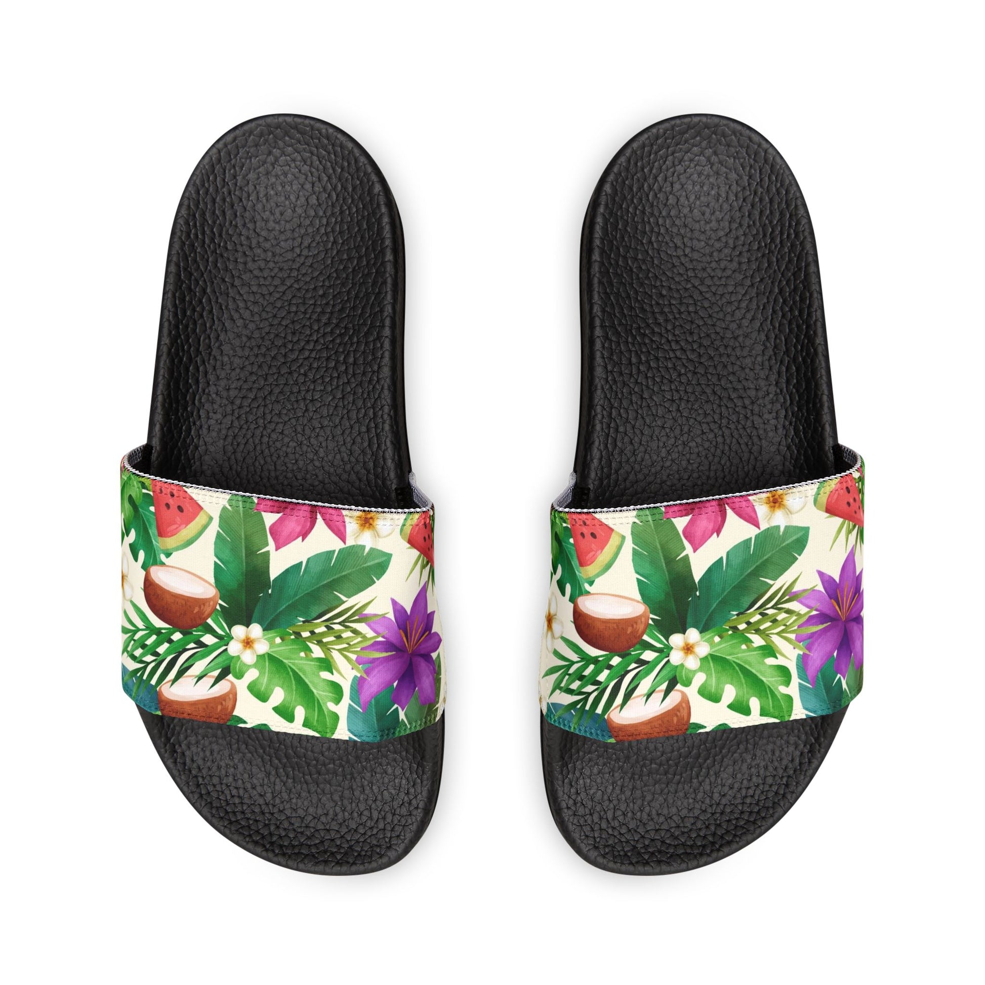 "Exotic Fruit Blossom" Men's Beach Sandals - Island Vibes For Life