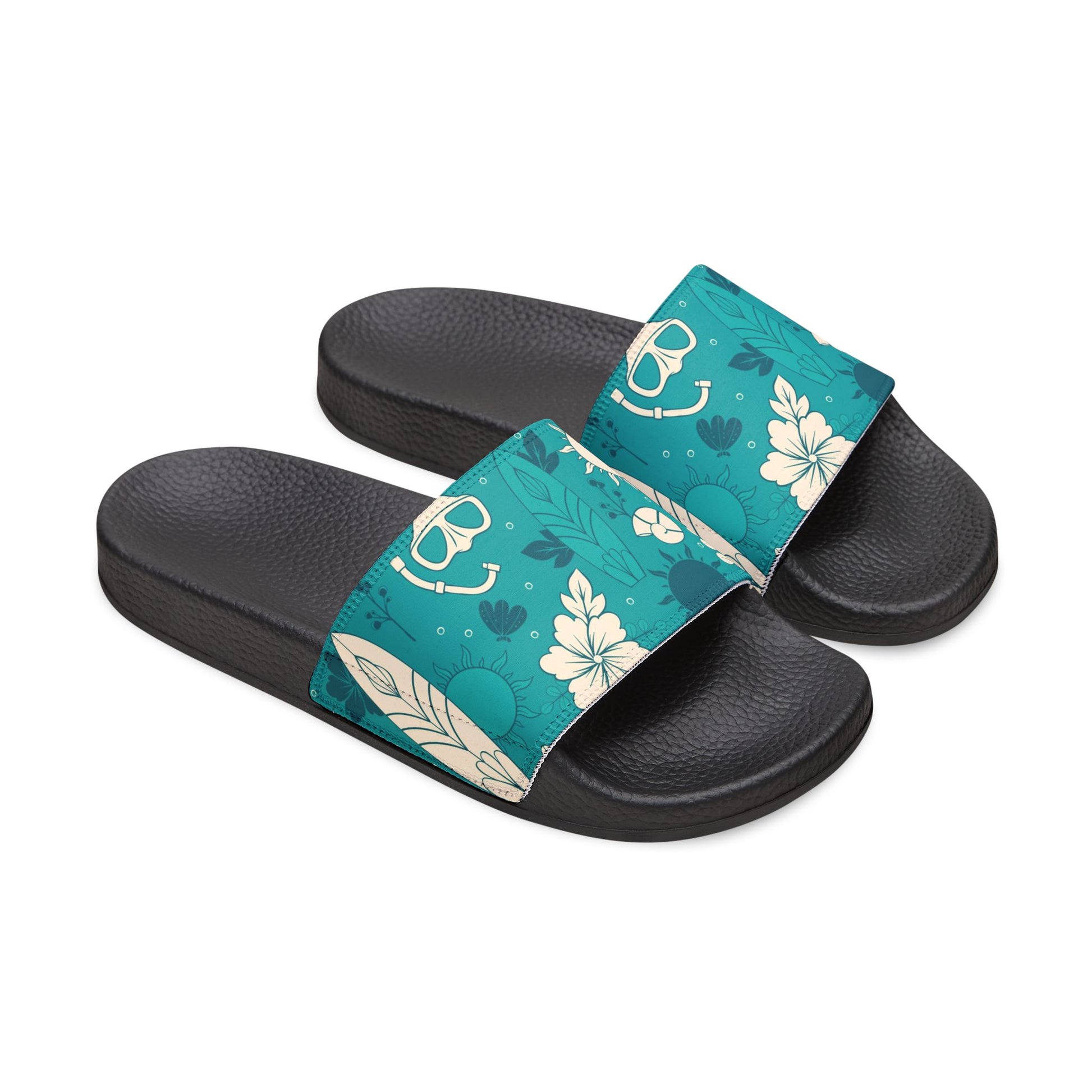 "Surf's Up, Dive Down" Men's Beach Sandals - Island Vibes For Life