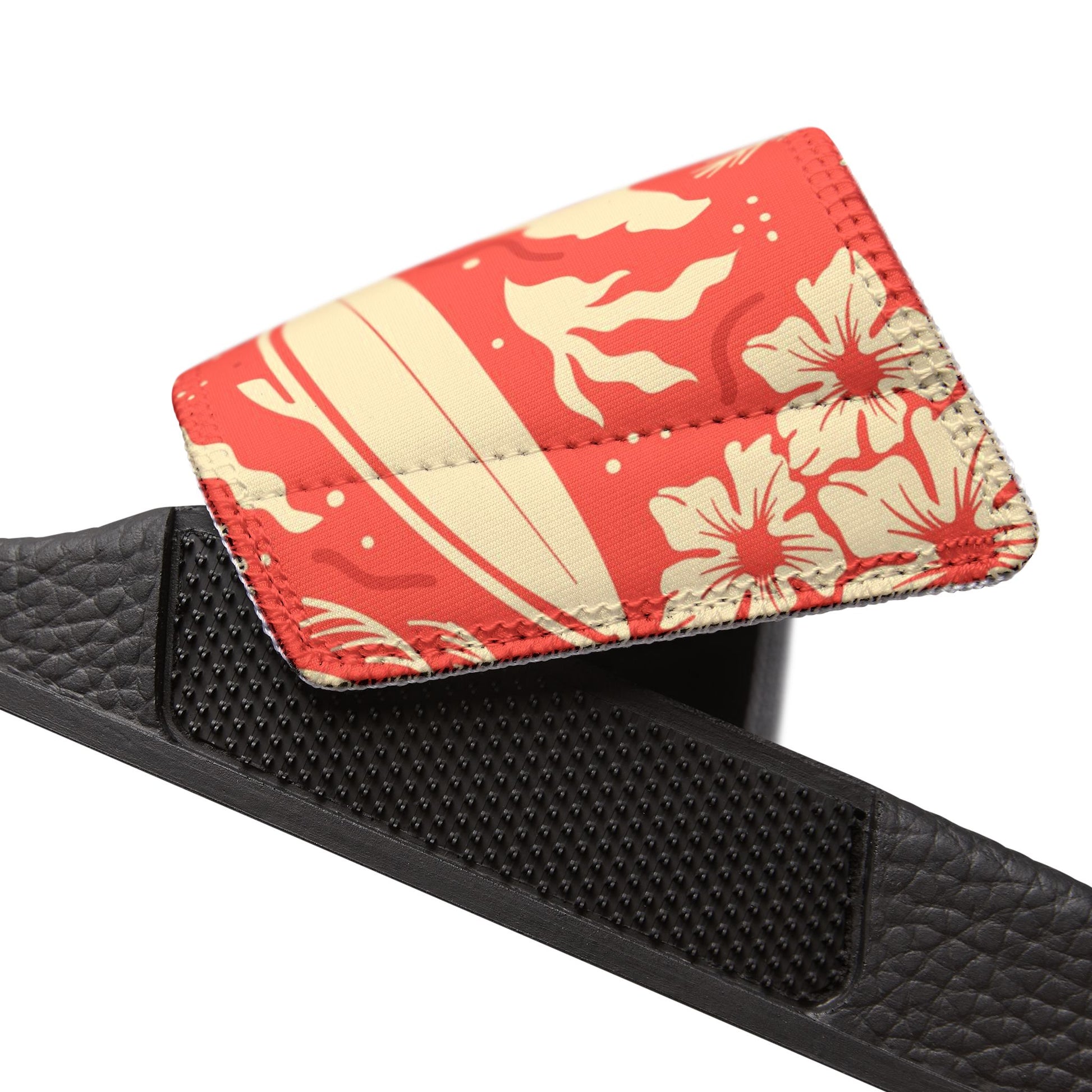"Tropical Radiance in Red" Women's Beach Sandals - Island Vibes For Life