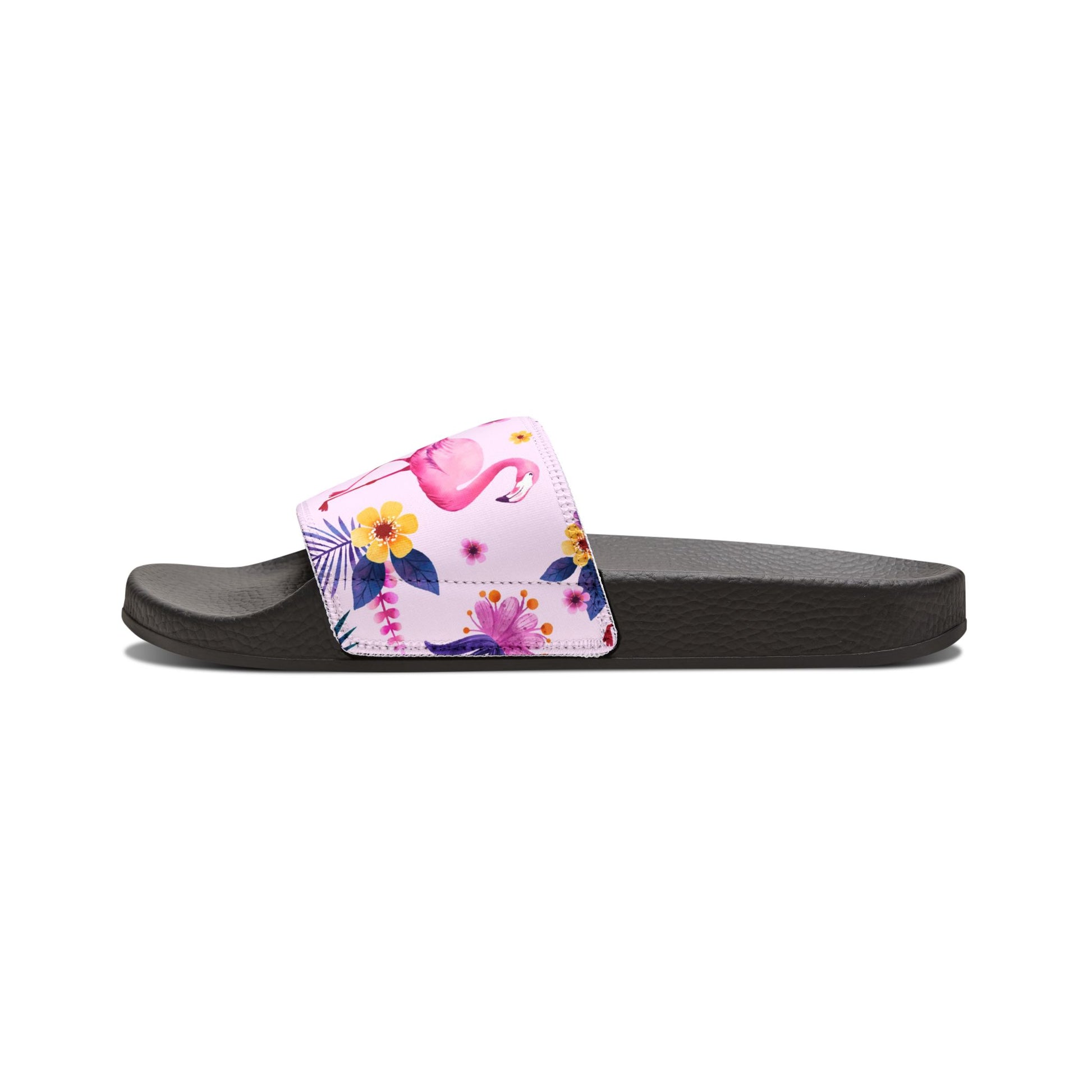 "Pink Flamingo Carnival: Exotic Bliss" Women's Beach Sandals - Island Vibes For Life
