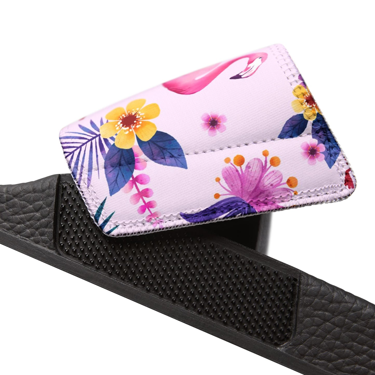 "Pink Flamingo Carnival: Exotic Bliss" Women's Beach Sandals - Island Vibes For Life