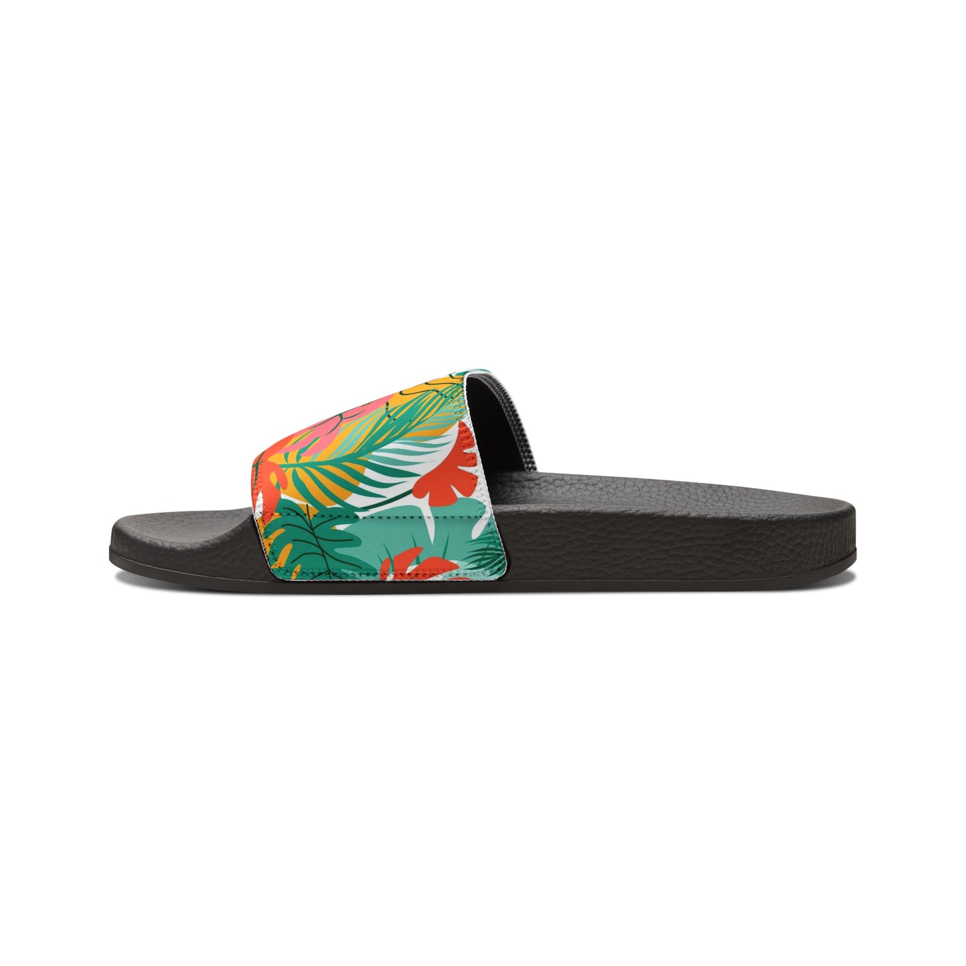 "Island Leaves Kaleidoscope" Women's Beach Sandals - Island Vibes For Life
