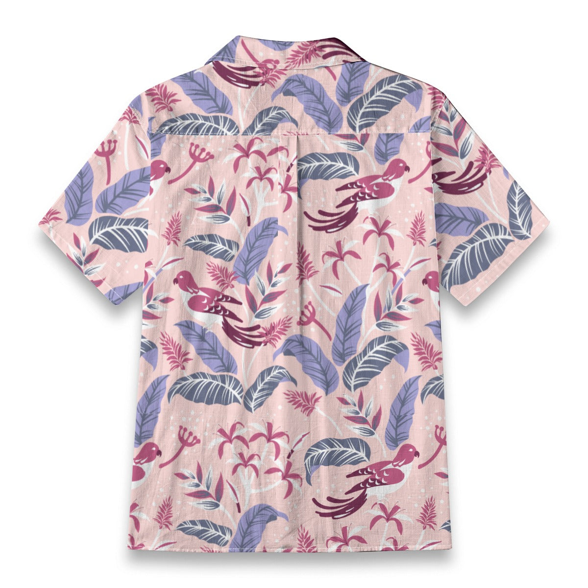 "Tropical Avian Whispers" Hawaiian Shirt - 100% Cotton