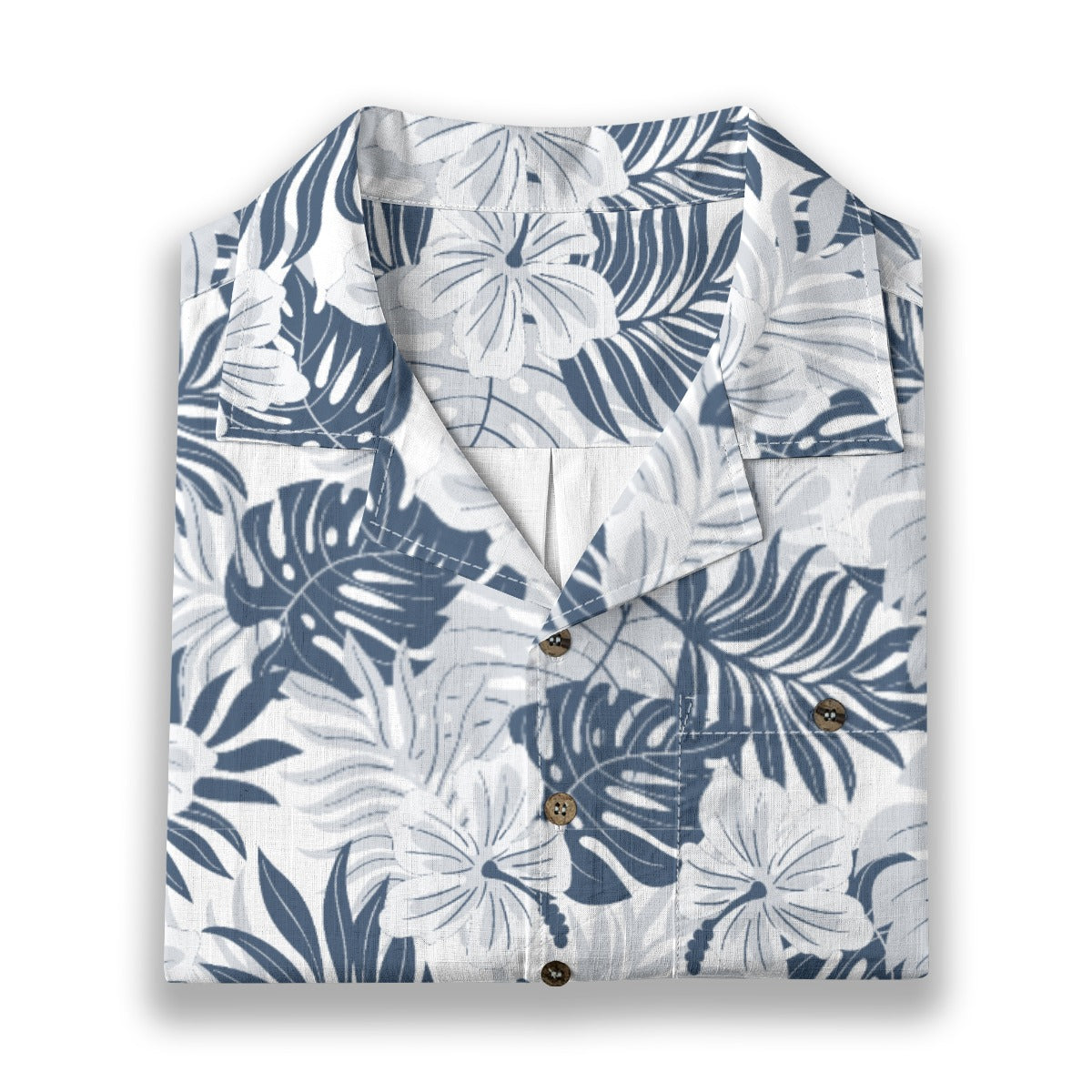 "Noir Tides" Hawaiian Shirt -  100%  Cotton