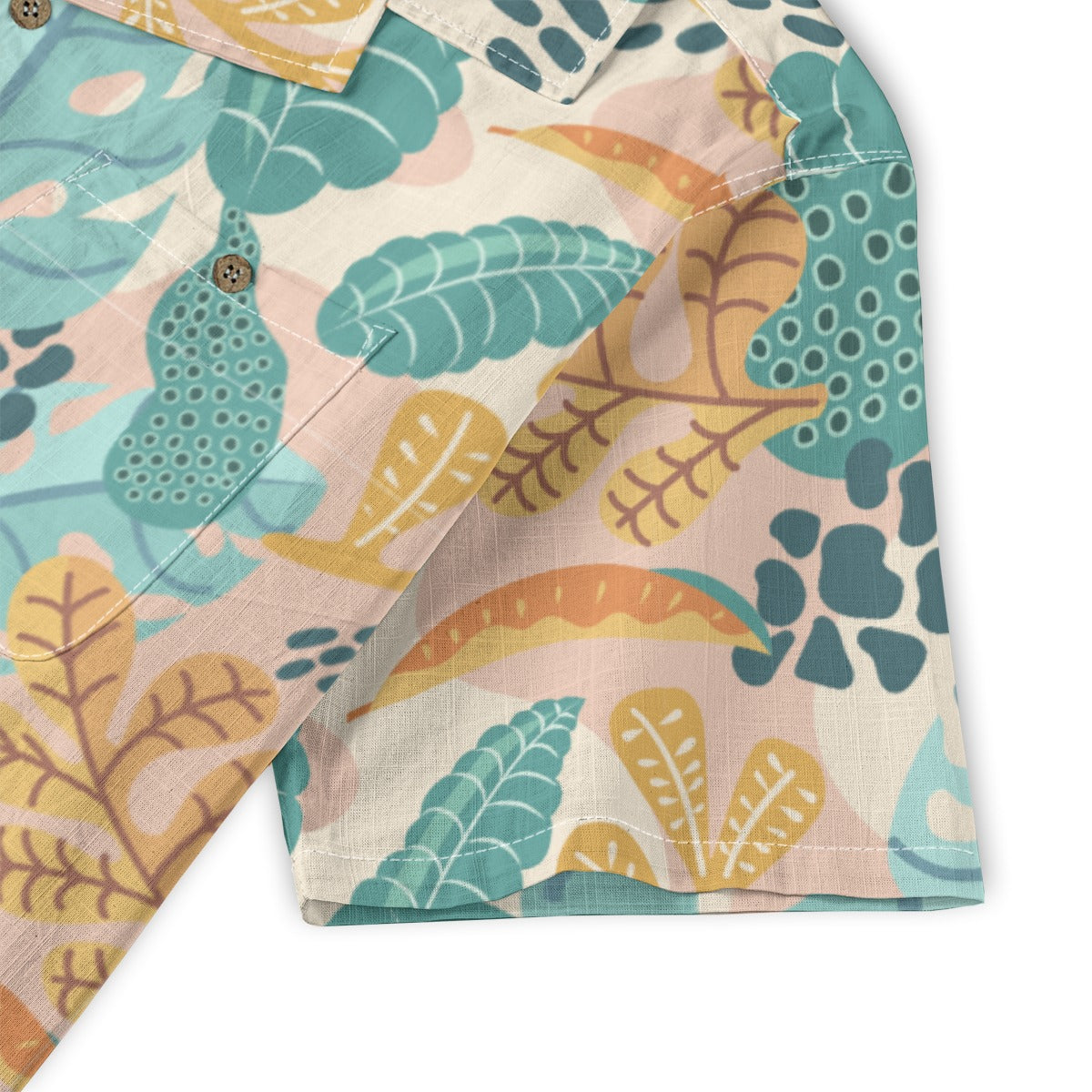 "Earthy Tropics Reverie" Hawaiian Shirt - 100% Cotton