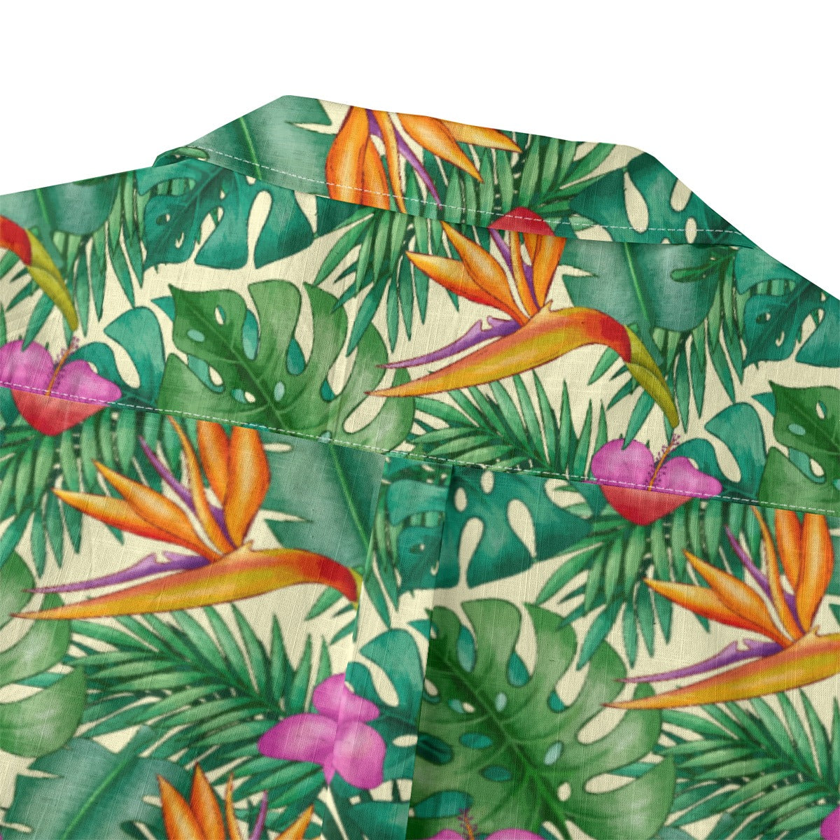 "Bird of Paradise Delight" Hawaiian Shirt - 100% Cotton