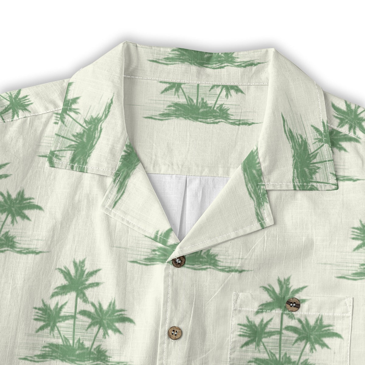 "Three Palm Island" Hawaiian Shirt - 100% Cotton
