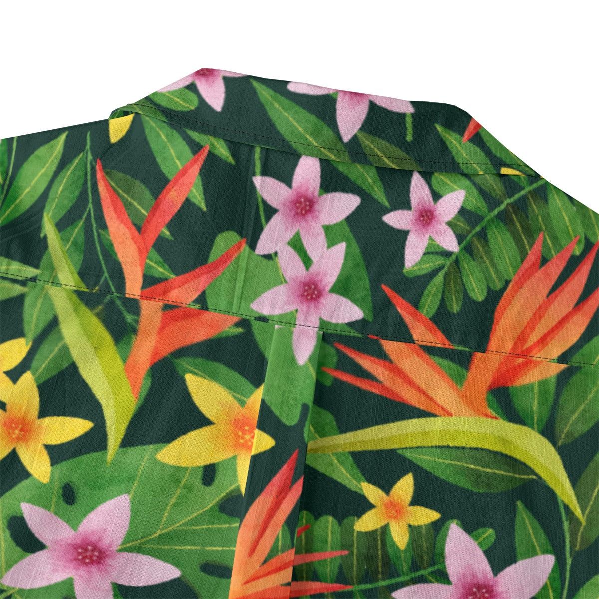 "Paradise Plumes" Hawaiian Shirt - 100% Cotton
