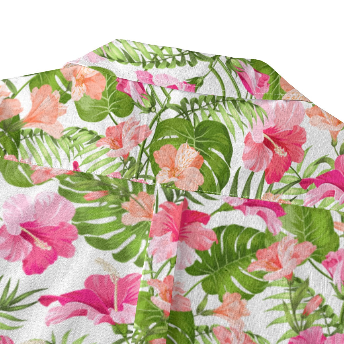 "Blooming Hibiscus" Hawaiian Shirt - 100% Cotton