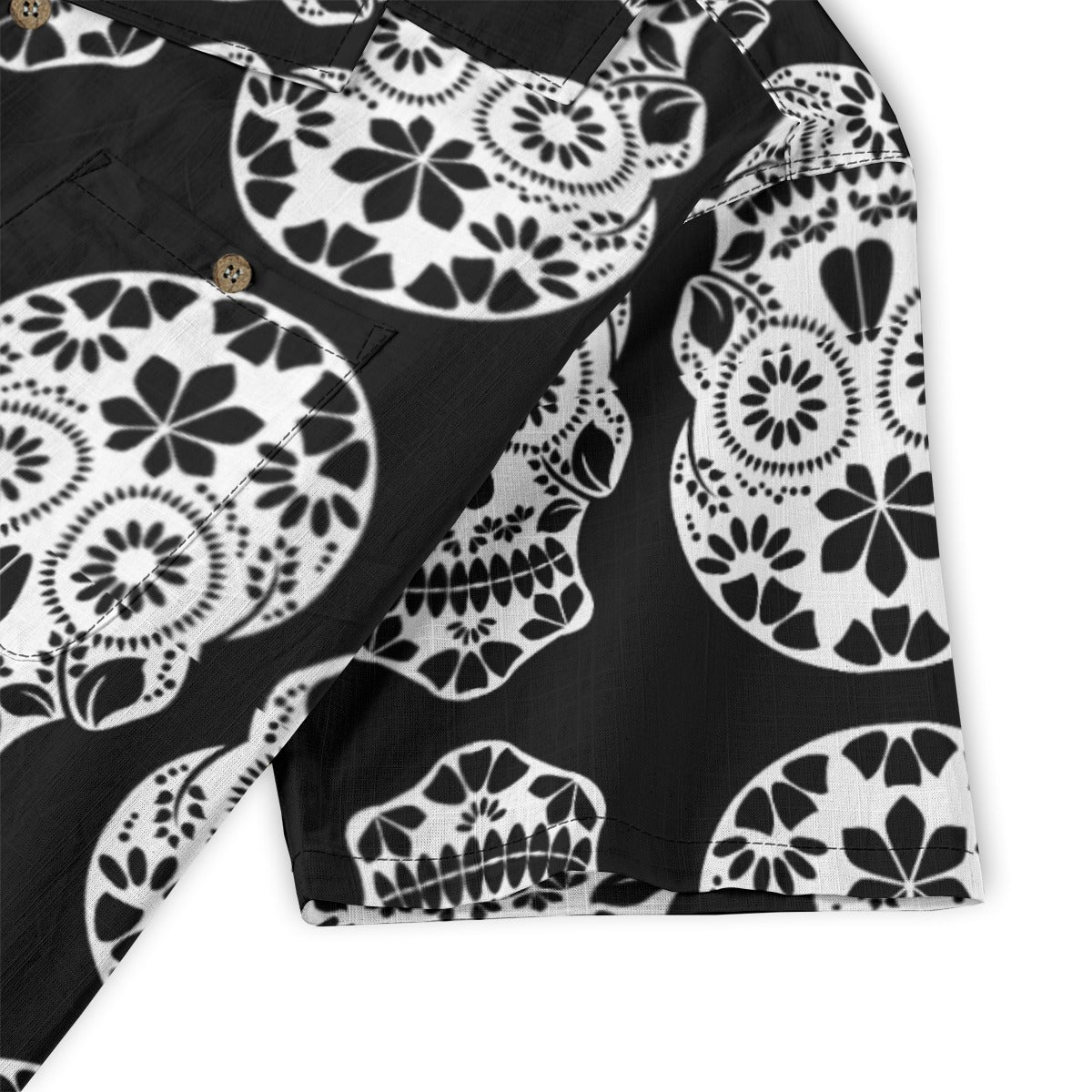 “Calavera Blanca” Día de Muertos Cotton Celebration Shirt