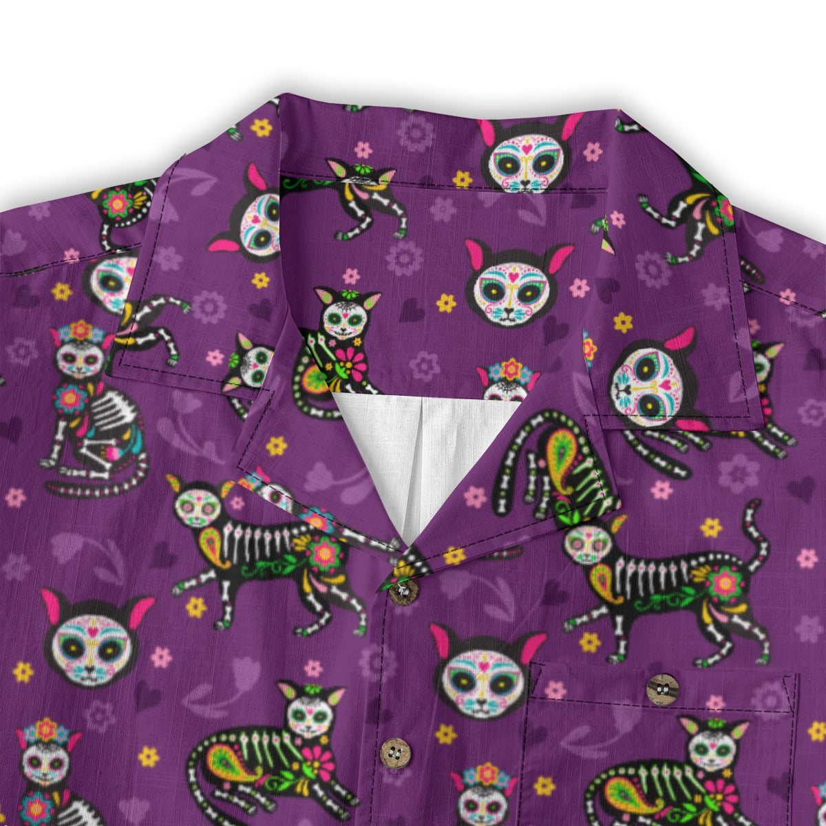 “El Gato Eterno” Día de Muertos Cotton Celebration Shirt