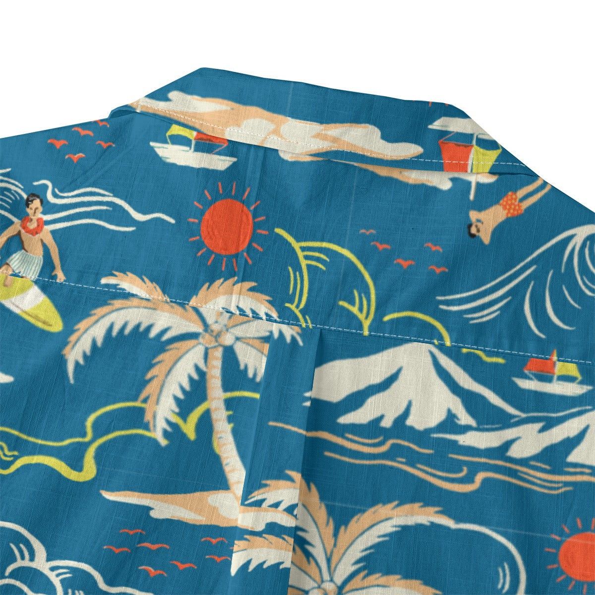 "Surfin', Sailin', and Tsunami" Hawaiian Shirt - 100% Cotton